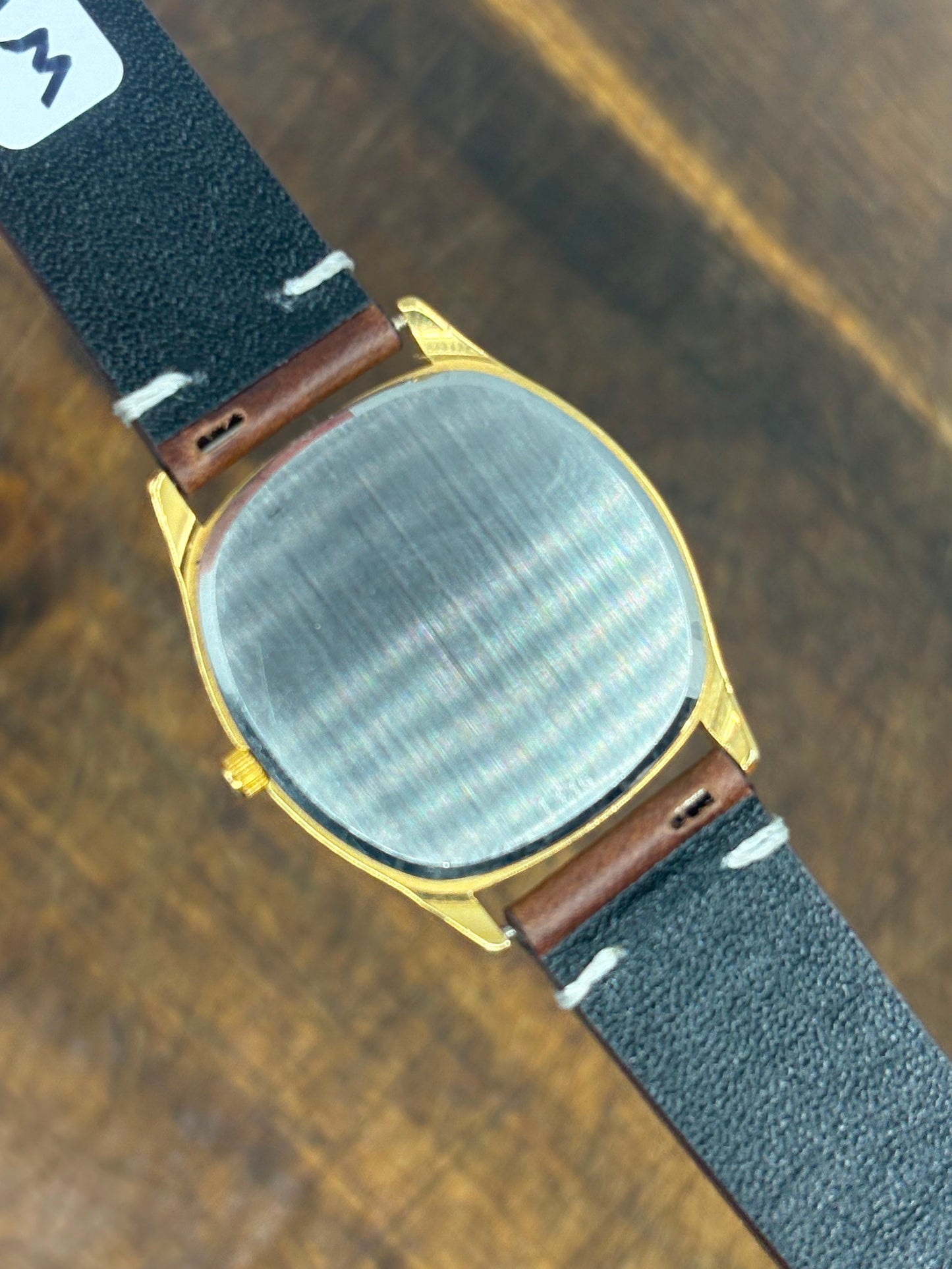Vintage Omega De Ville Quartz Gold-Tone Dress Watch | Textured Silver Dial | Swiss Made