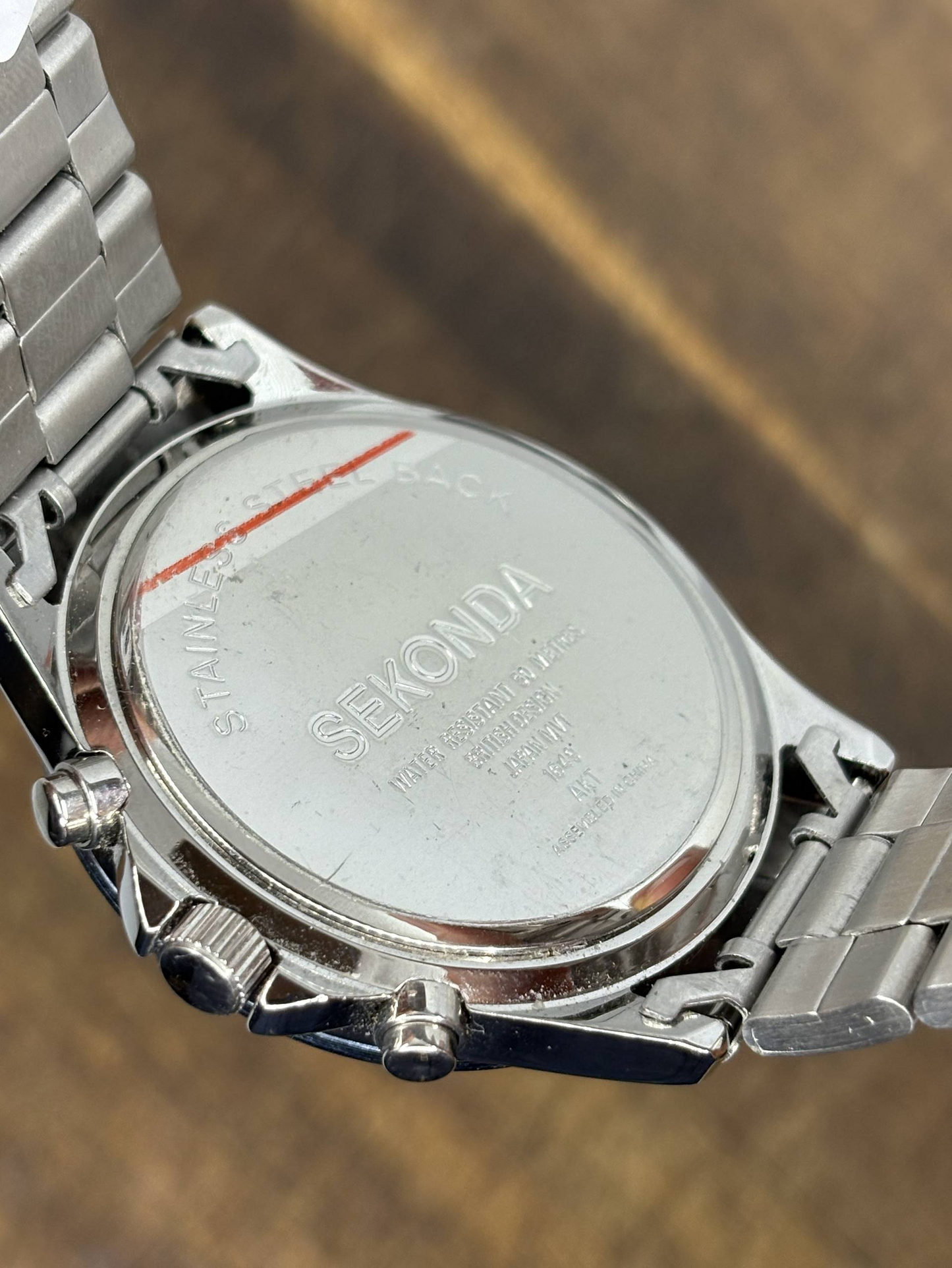 Sekonda Blue Chronograph Quartz Watch | Stainless Steel | Tachymeter Bezel | 50M