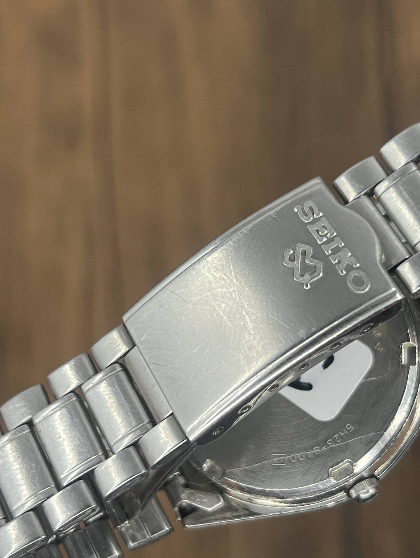 Vintage Seiko Quartz SQ Day Date Watch | Black Dial Stainless Steel Bracelet