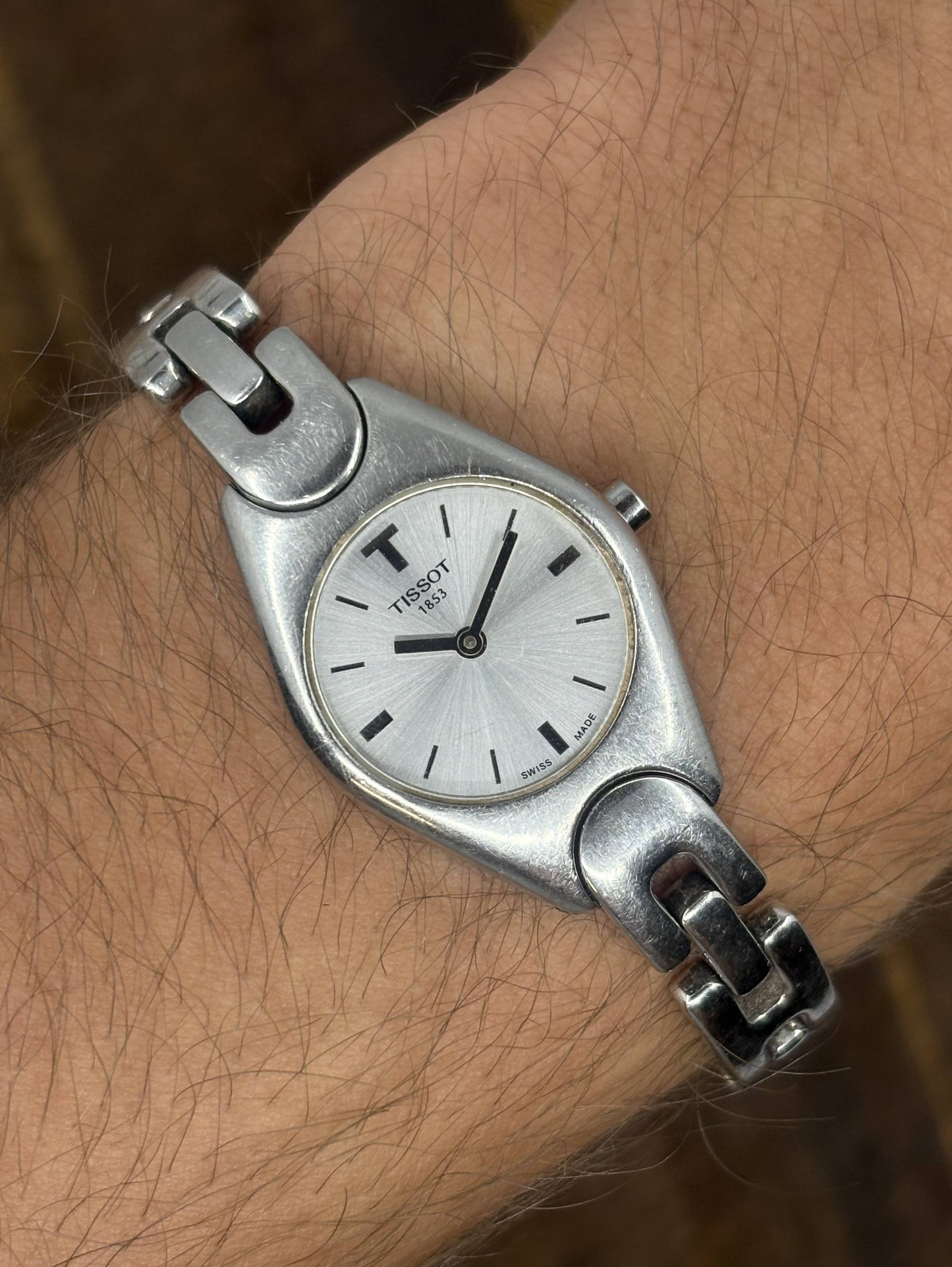 Vintage Tissot 1853 Ladies Watch | Silver Dial Stainless Steel Bracelet Swiss Made