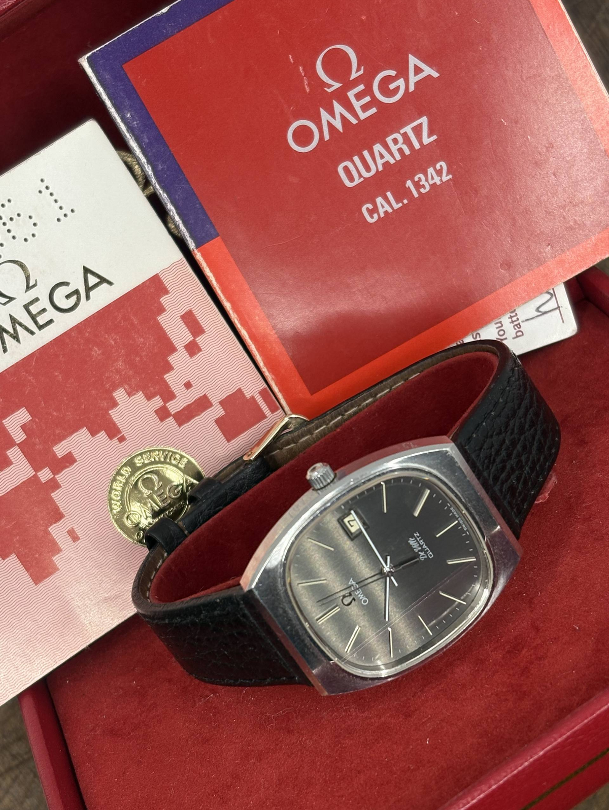 Vintage Omega De Ville Quartz Cal. 1342 – Grey Dial – Box & Papers