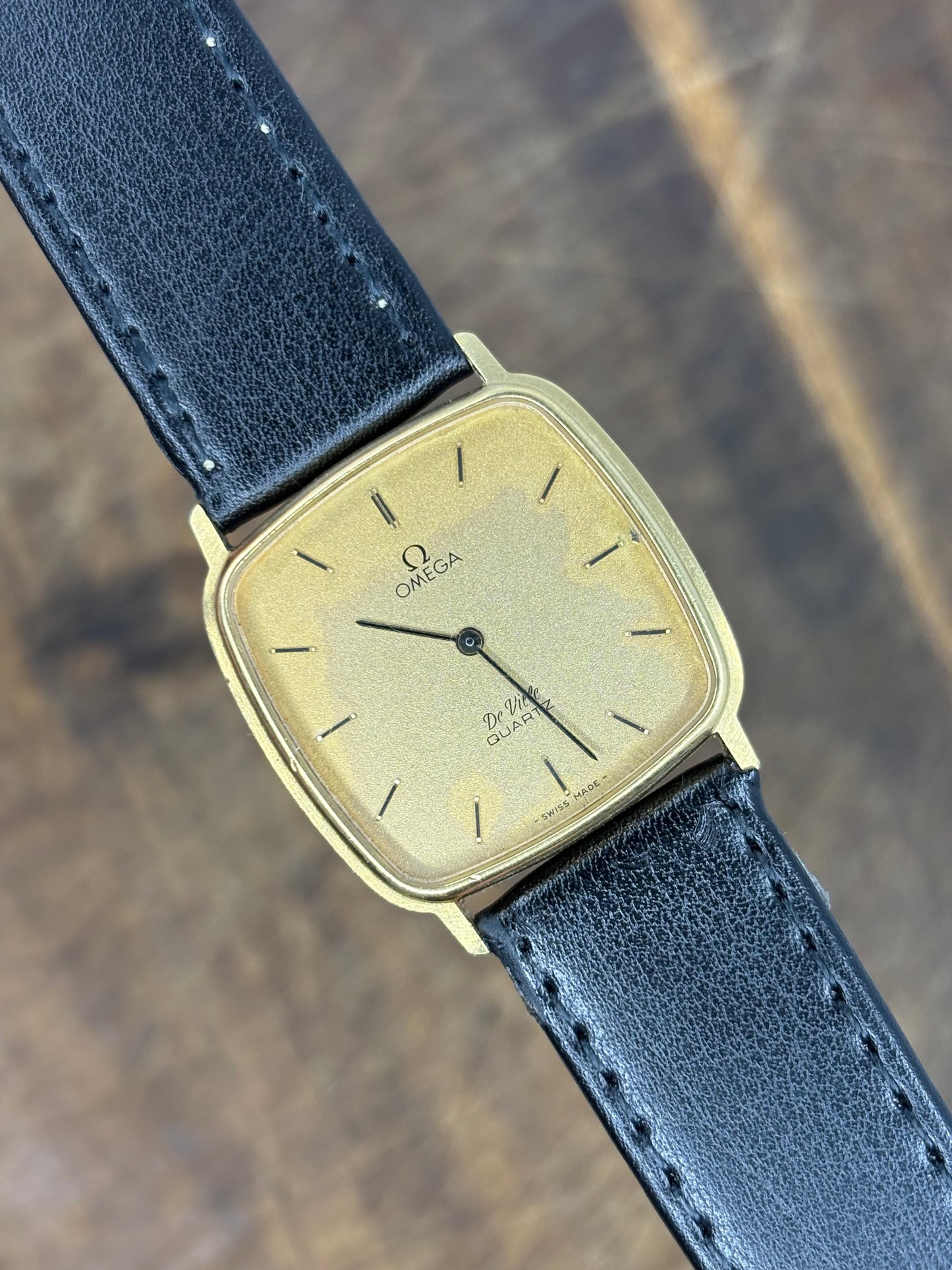Omega De Ville Quartz – Square Gold Tone – Vintage