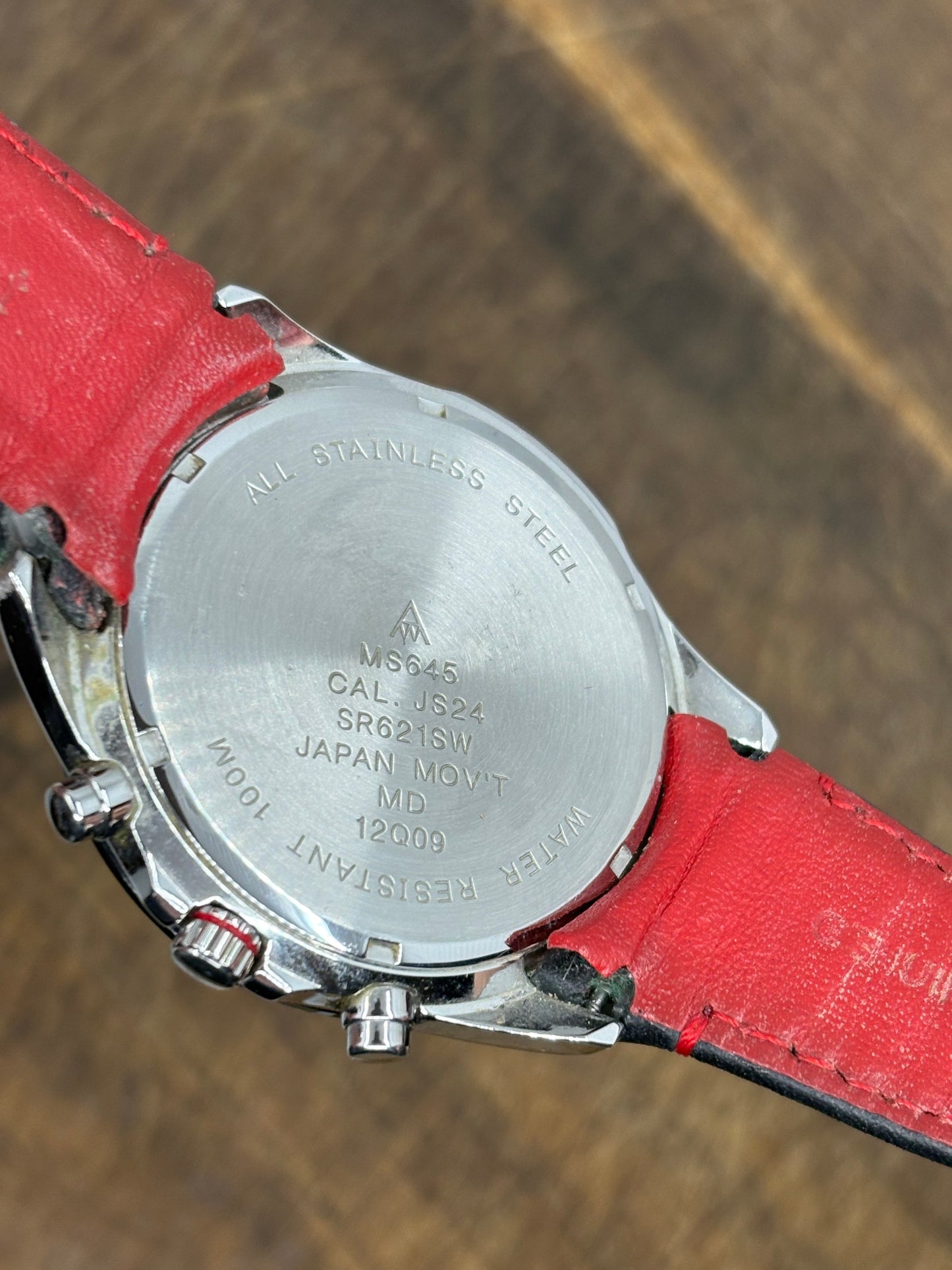 Accurist Chronograph – Black Dial with Red Accents