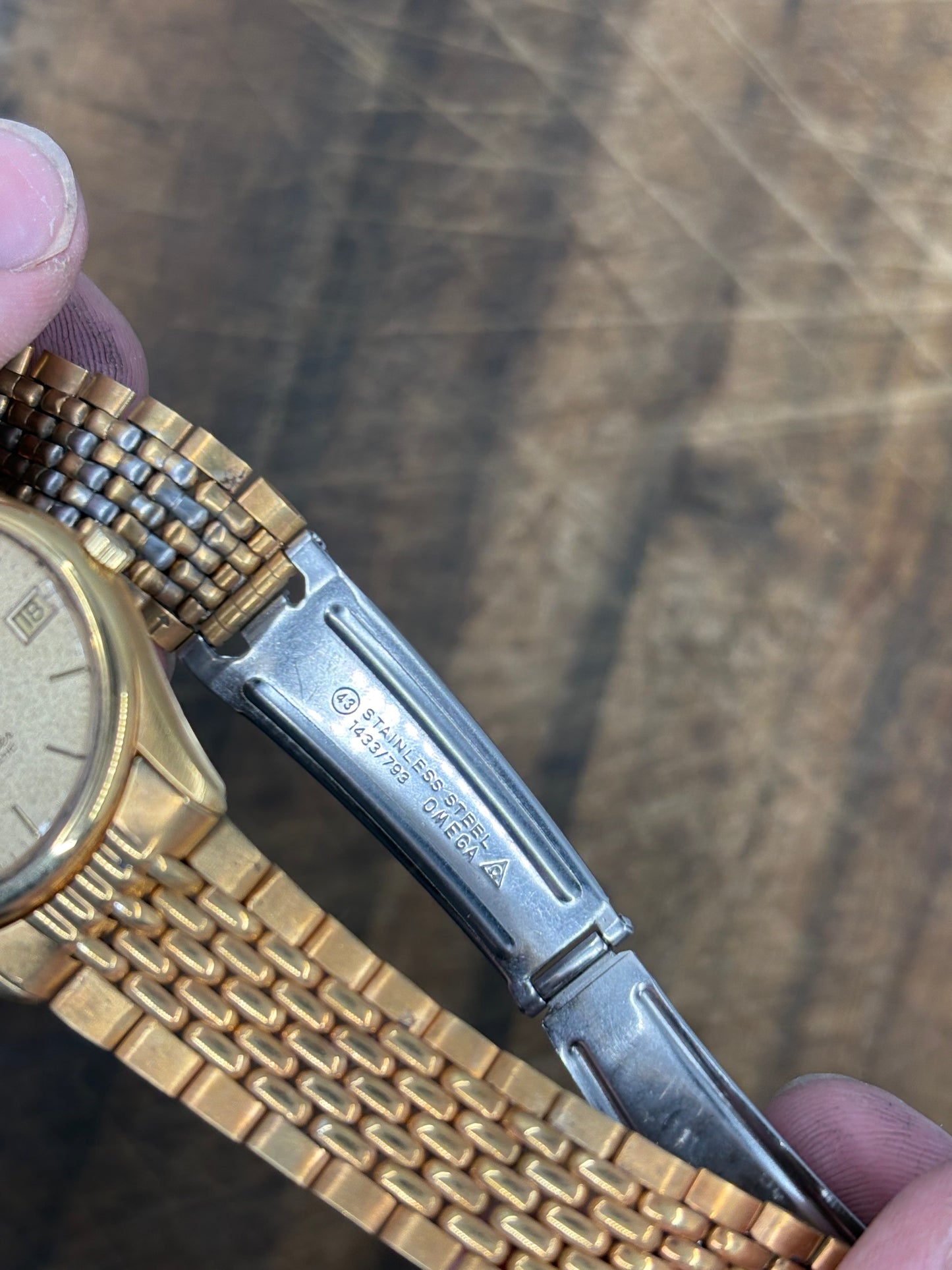 Omega Seamaster Auto– Rare Helvetia Special Edition – Vintage Gold Tone Watch