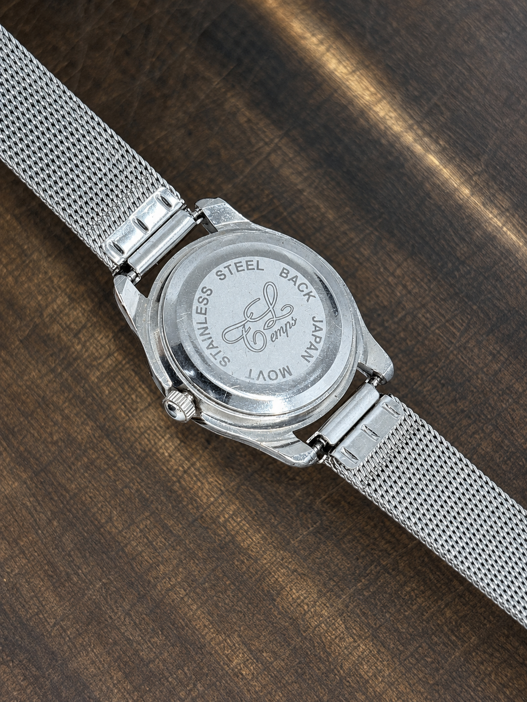 Vintage J. Henry Ladies Quartz Watch | Silver & Gold Tone | Mesh Bracelet | Minimalist Dress Watch