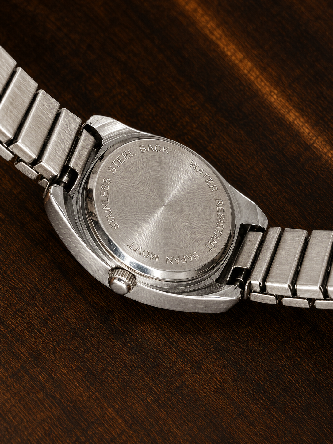Vintage 24Seven Ladies Quartz Watch | Pink Sunburst Dial | Stainless Steel Bracelet
