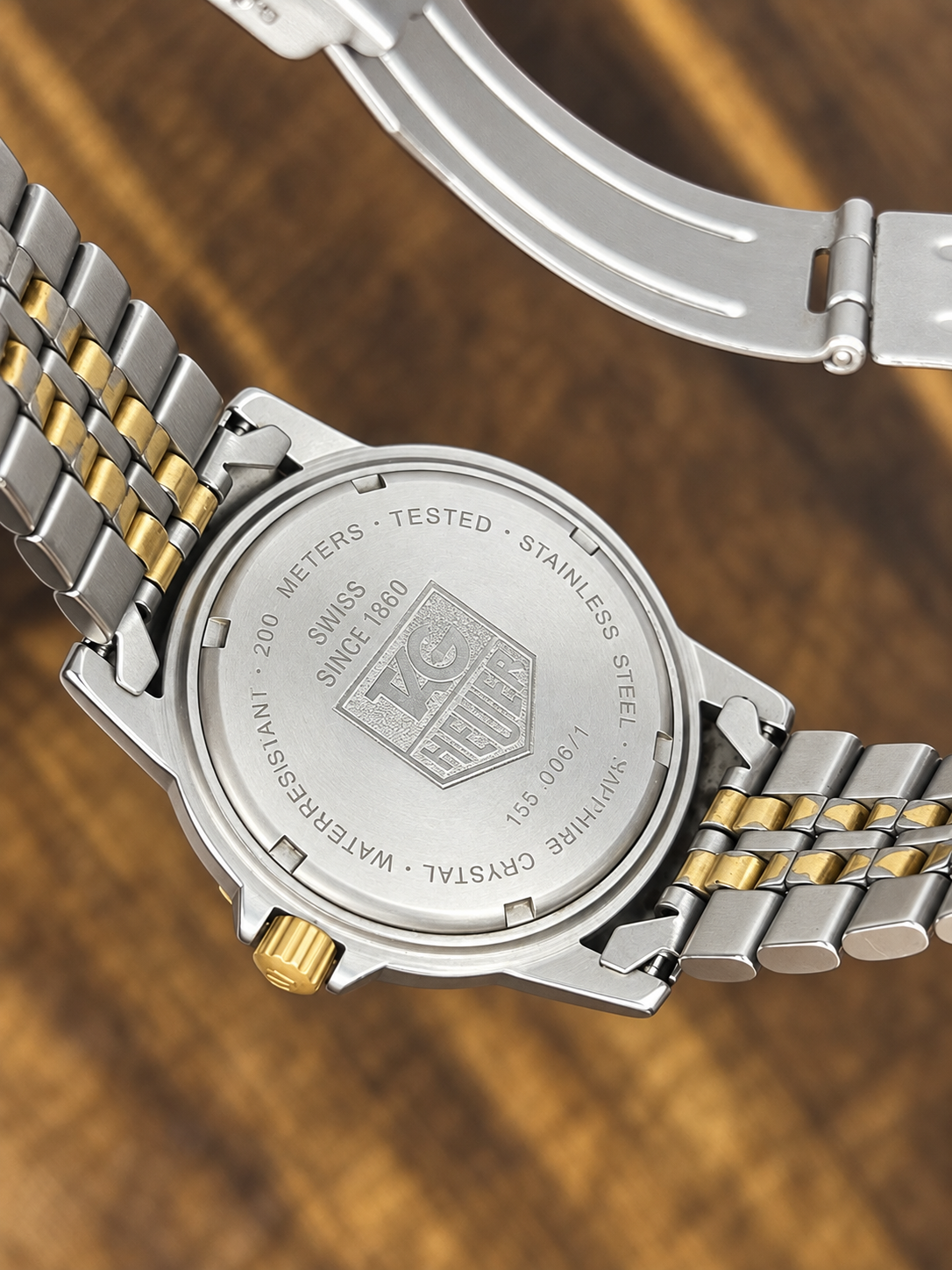 Vintage TAG Heuer Professional 200M GMT Two-Tone Quartz Watch – White Dial
