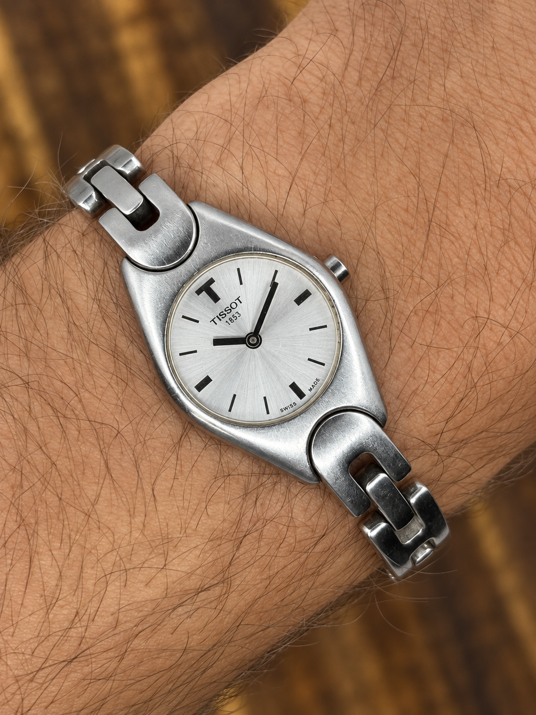 Vintage Tissot 1853 Ladies Watch | Silver Dial Stainless Steel Bracelet Swiss Made