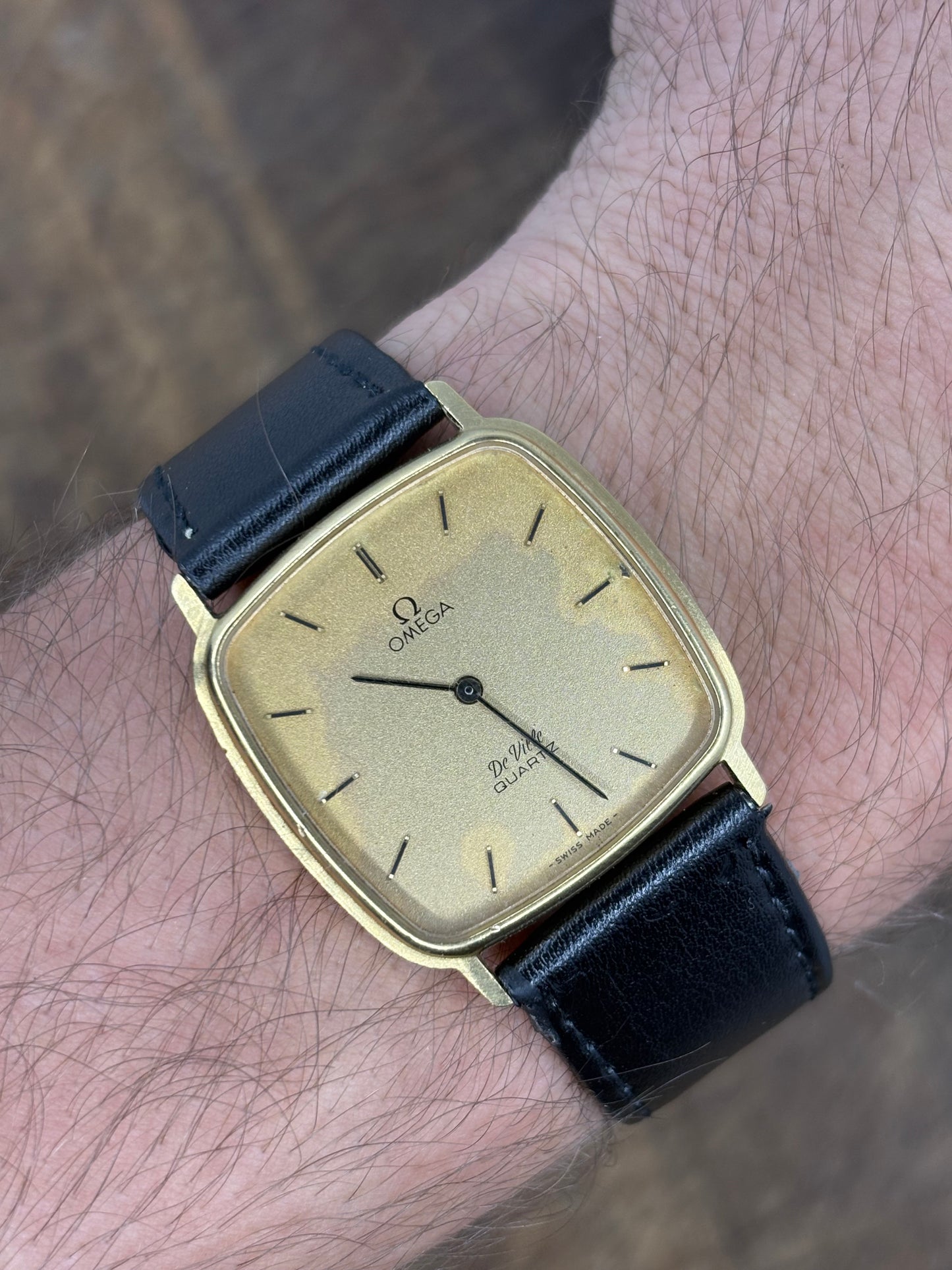Omega De Ville Quartz – Square Gold Tone – Vintage