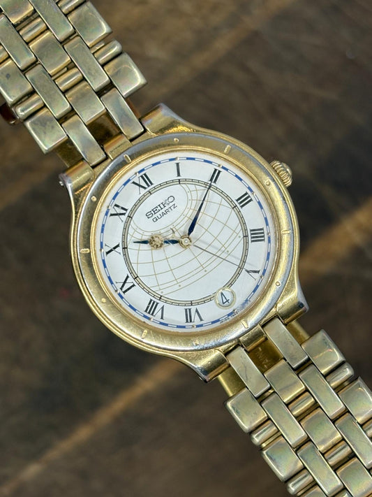 Seiko Quartz – Gold-Tone Roman Dial