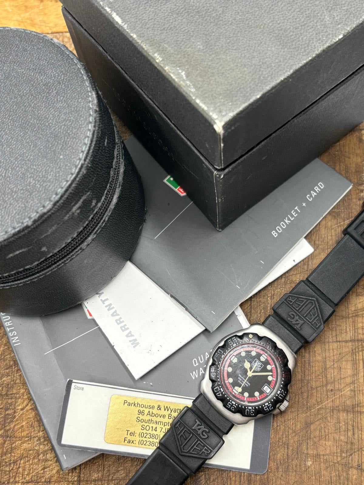 TAG Heuer 3000 Professional – Black/Red Diver Quartz