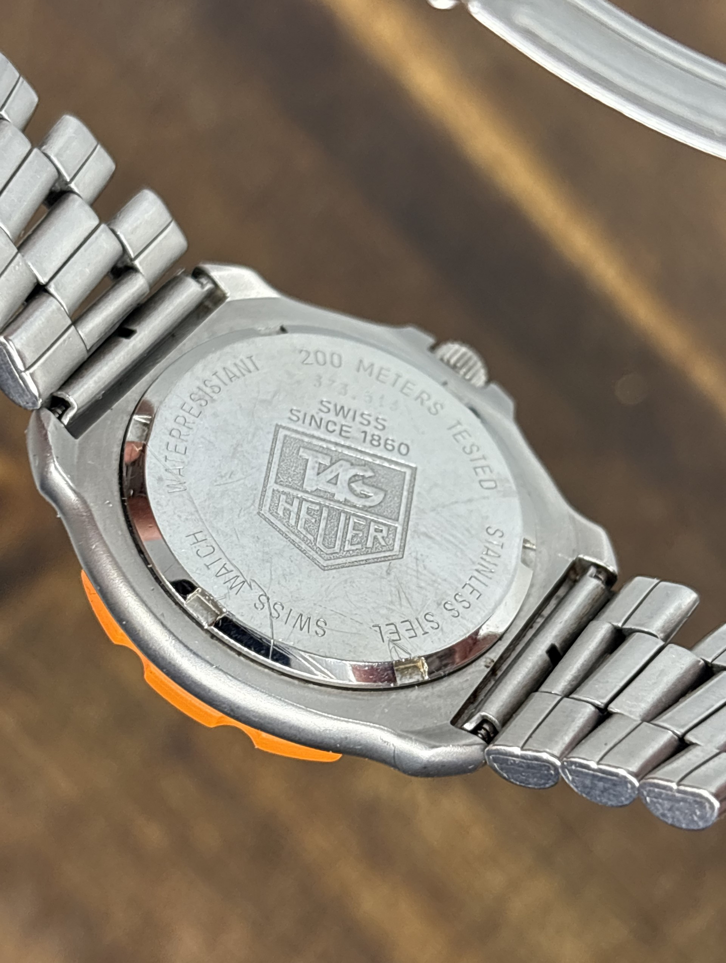 Vintage TAG Heuer Formula 1 Professional Orange Diver Watch – 200M Quartz – Swiss Made