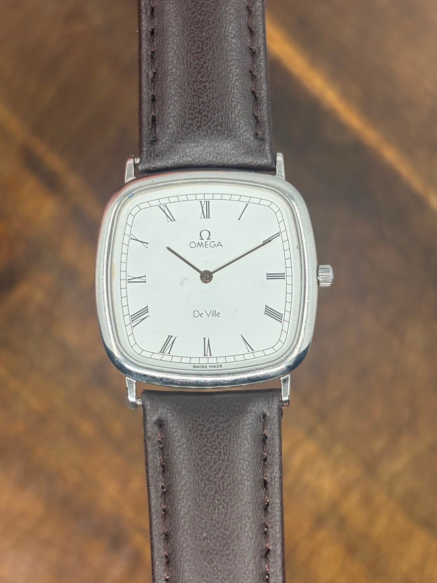 Vintage Omega De Ville Dress Watch | Roman Numeral Dial | Swiss Made | Stainless Steel