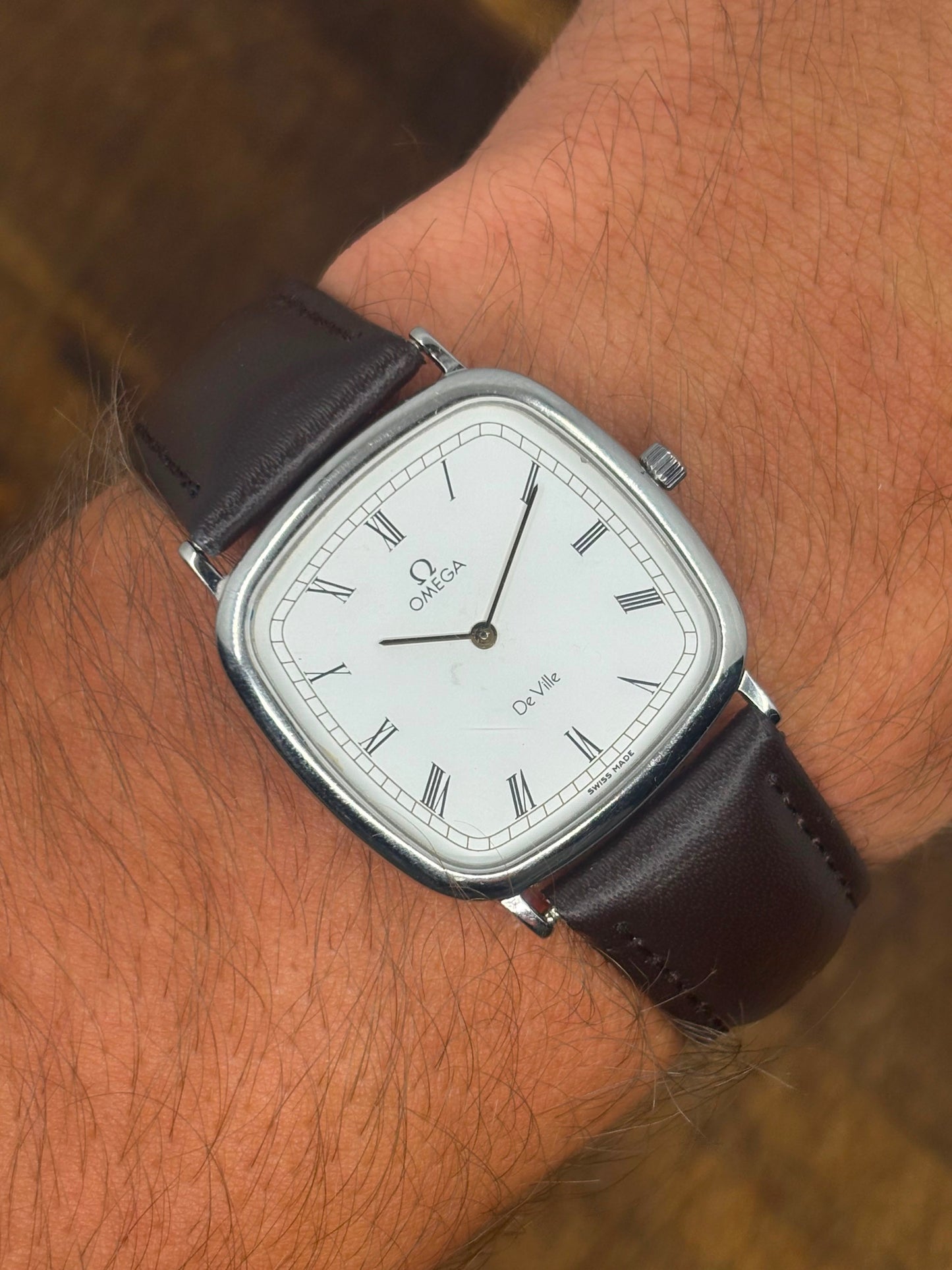 Vintage Omega De Ville Dress Watch | Roman Numeral Dial | Swiss Made | Stainless Steel
