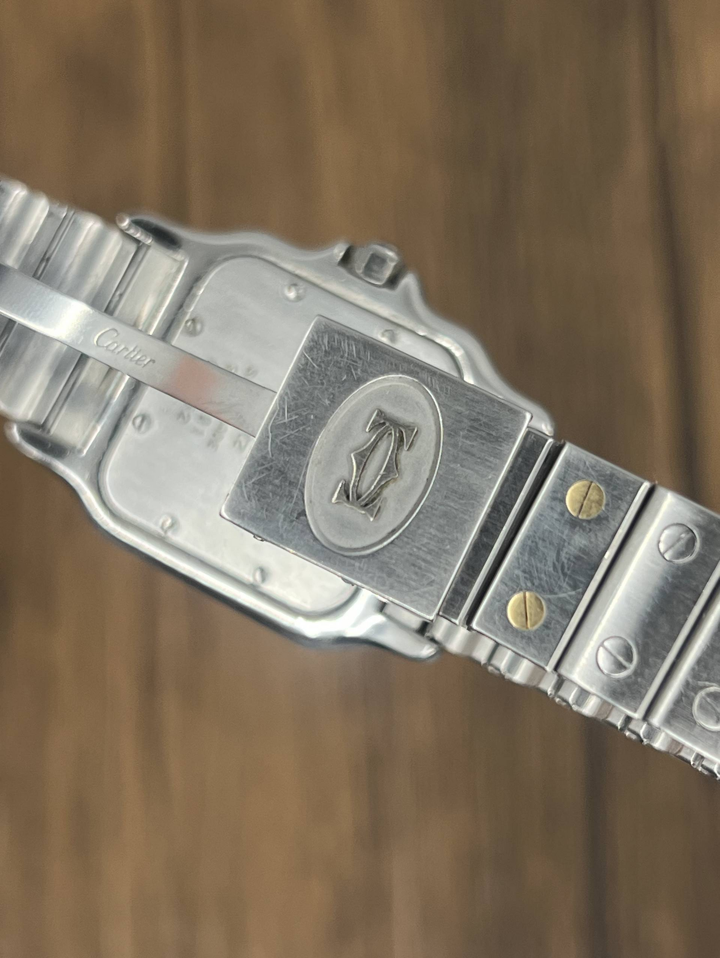 Cartier Santos Galbée Stainless Steel Watch | White Roman Dial Date Bracelet