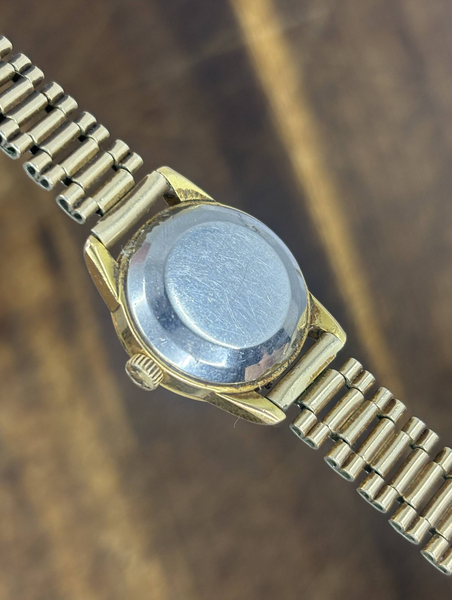 Vintage Omega Ladymatic Automatic Watch | Black Dial Gold Tone Swiss Ladies Watch