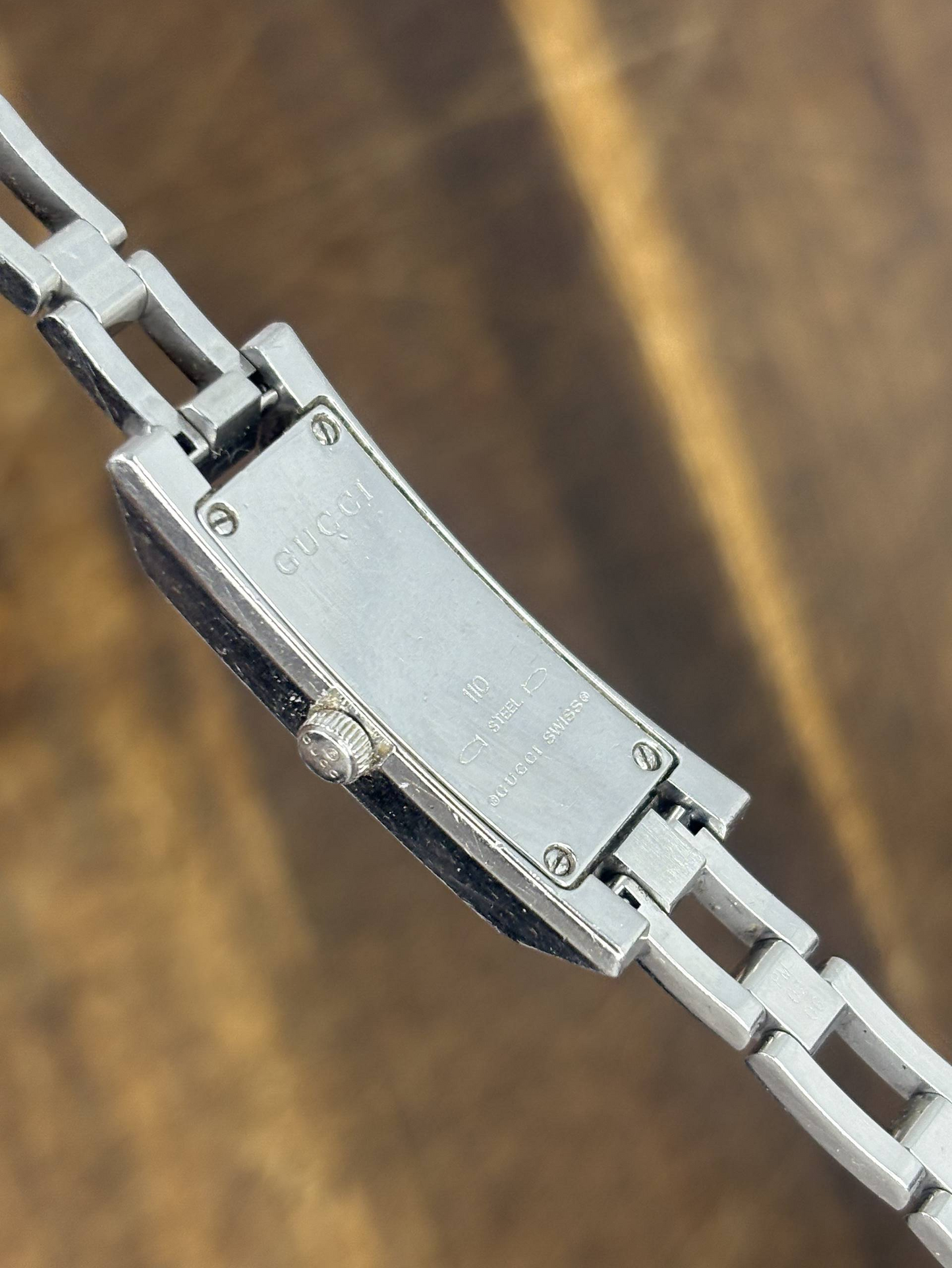 Vintage Gucci 3900L Diamond Black Dial Ladies Watch | Swiss Made