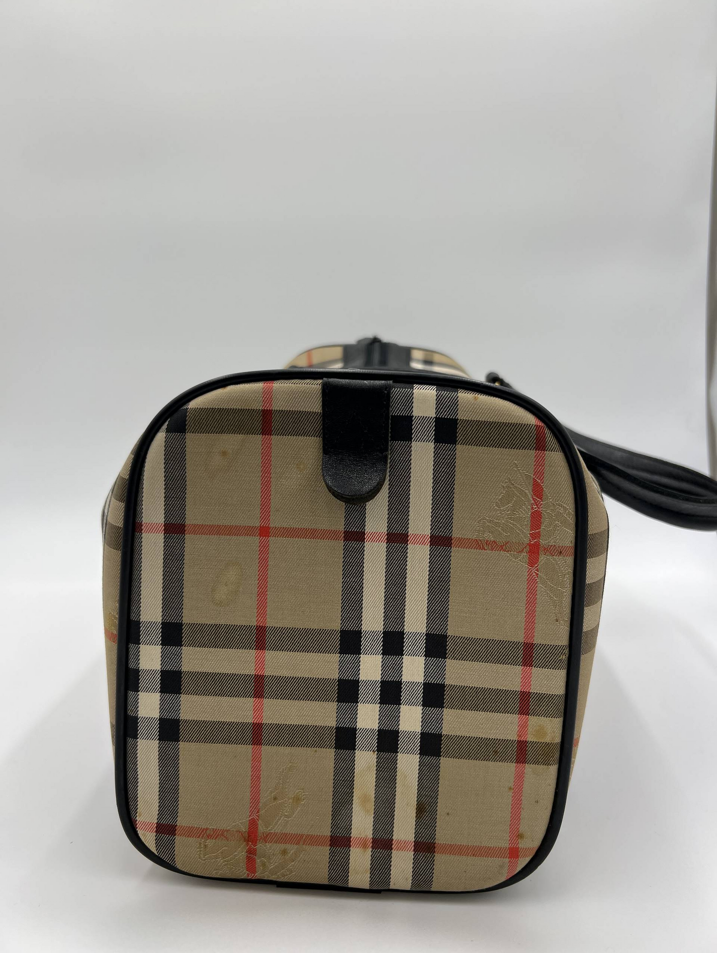Vintage Burberry Nova Check Boston Bag