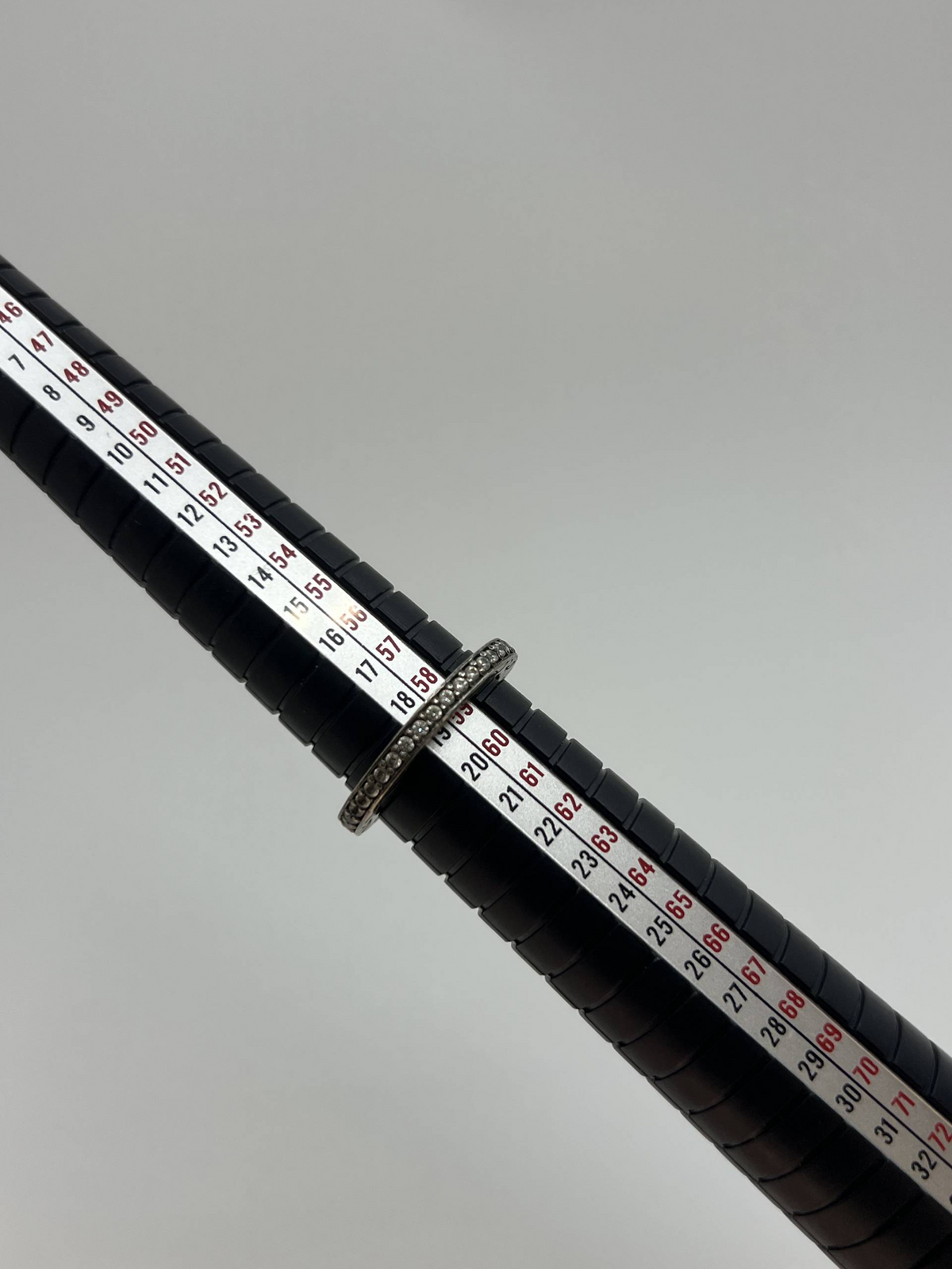 925 Sterling Silver CZ Eternity Band Ring – Size R – 4.3g