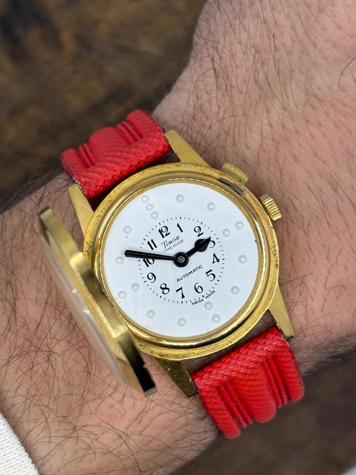 Timor Timeguide Automatic – Gold Case (Braille Dial)