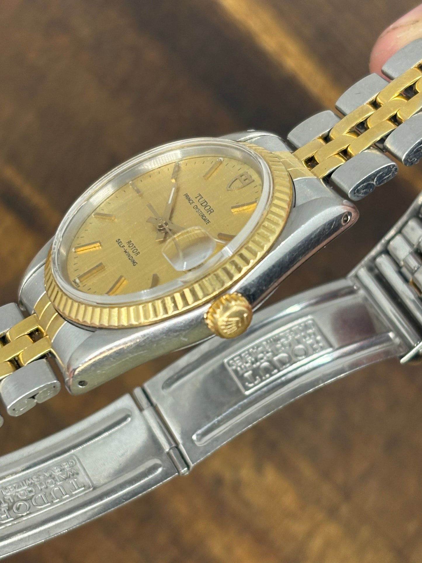 Tudor Prince Oysterdate – Linen Dial – Two-Tone