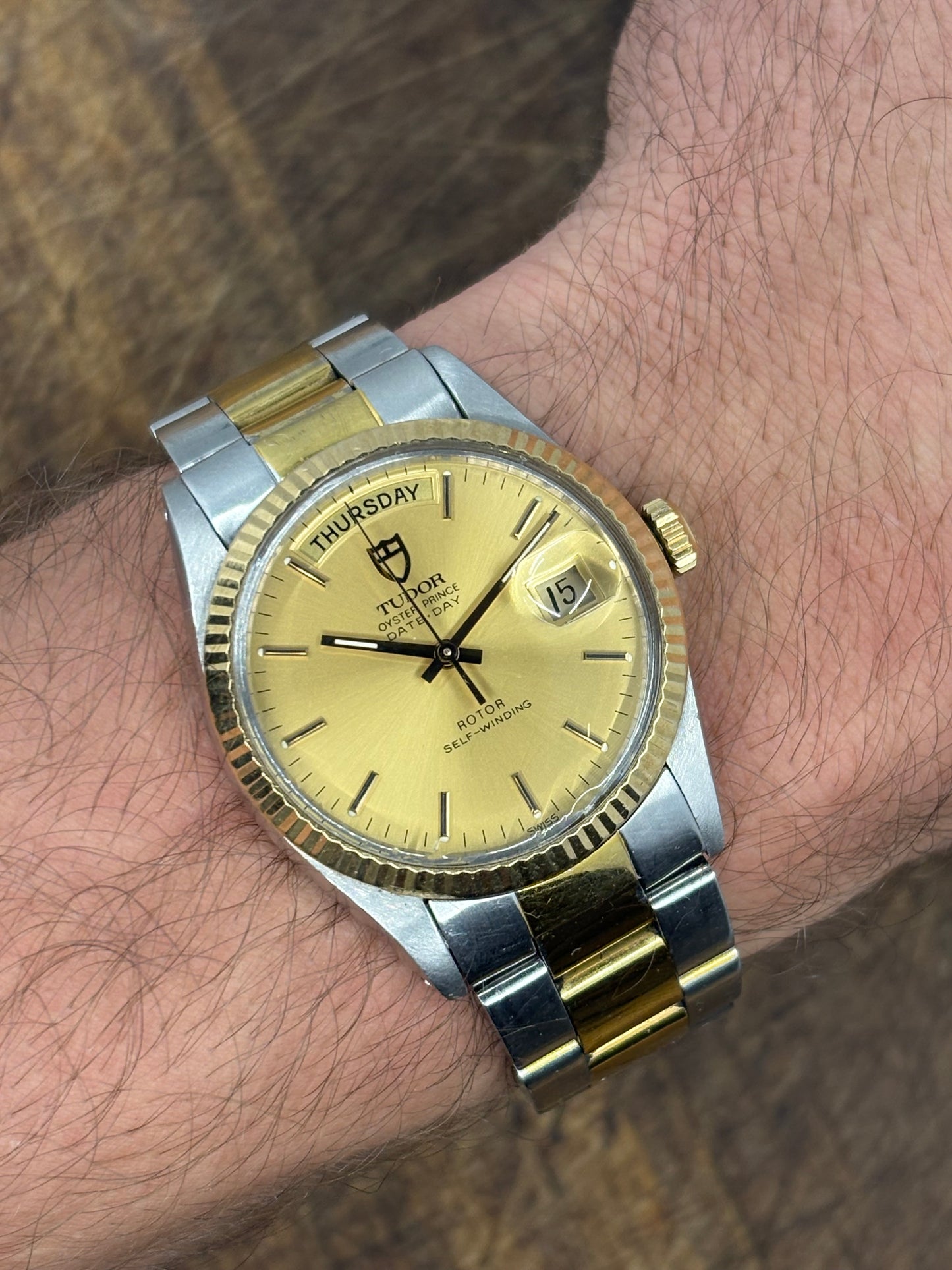 Tudor Oyster Prince Date+Day Automatic – Two-Tone – Vintage