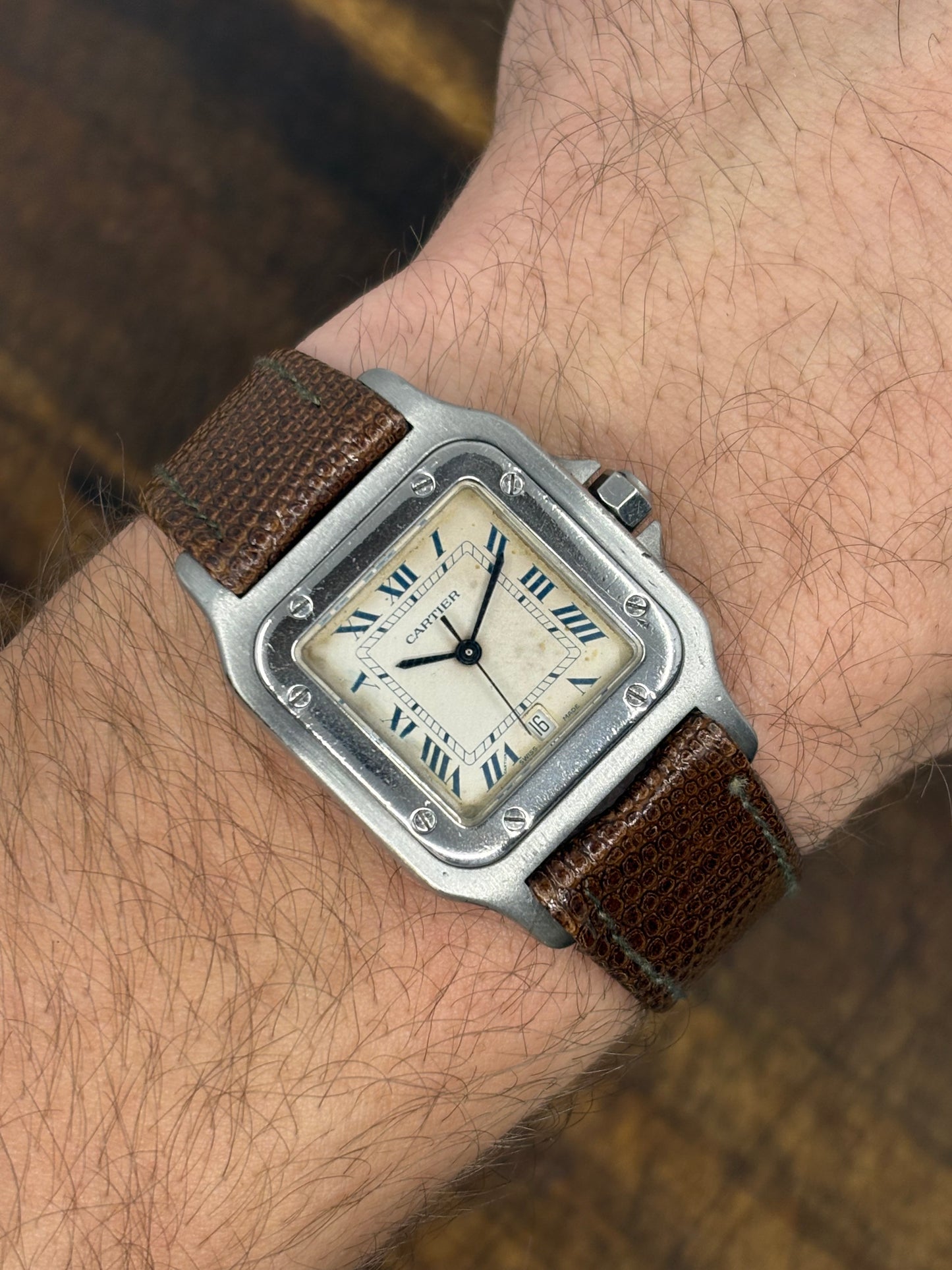 Cartier Santos Galbée – Steel, Roman Dial, Date