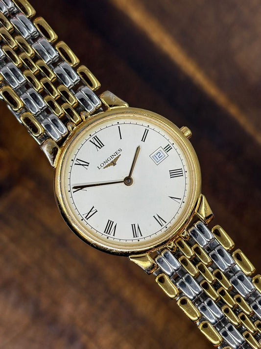 Vintage Longines Quartz Dress Watch – Roman Dial