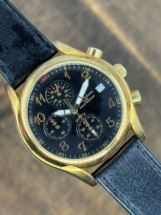 Sabatini Quartz Chronograph – Black & Gold