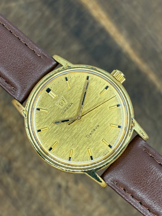 Omega Genève – Gold-Tone Dress Watch (Manual Wind)