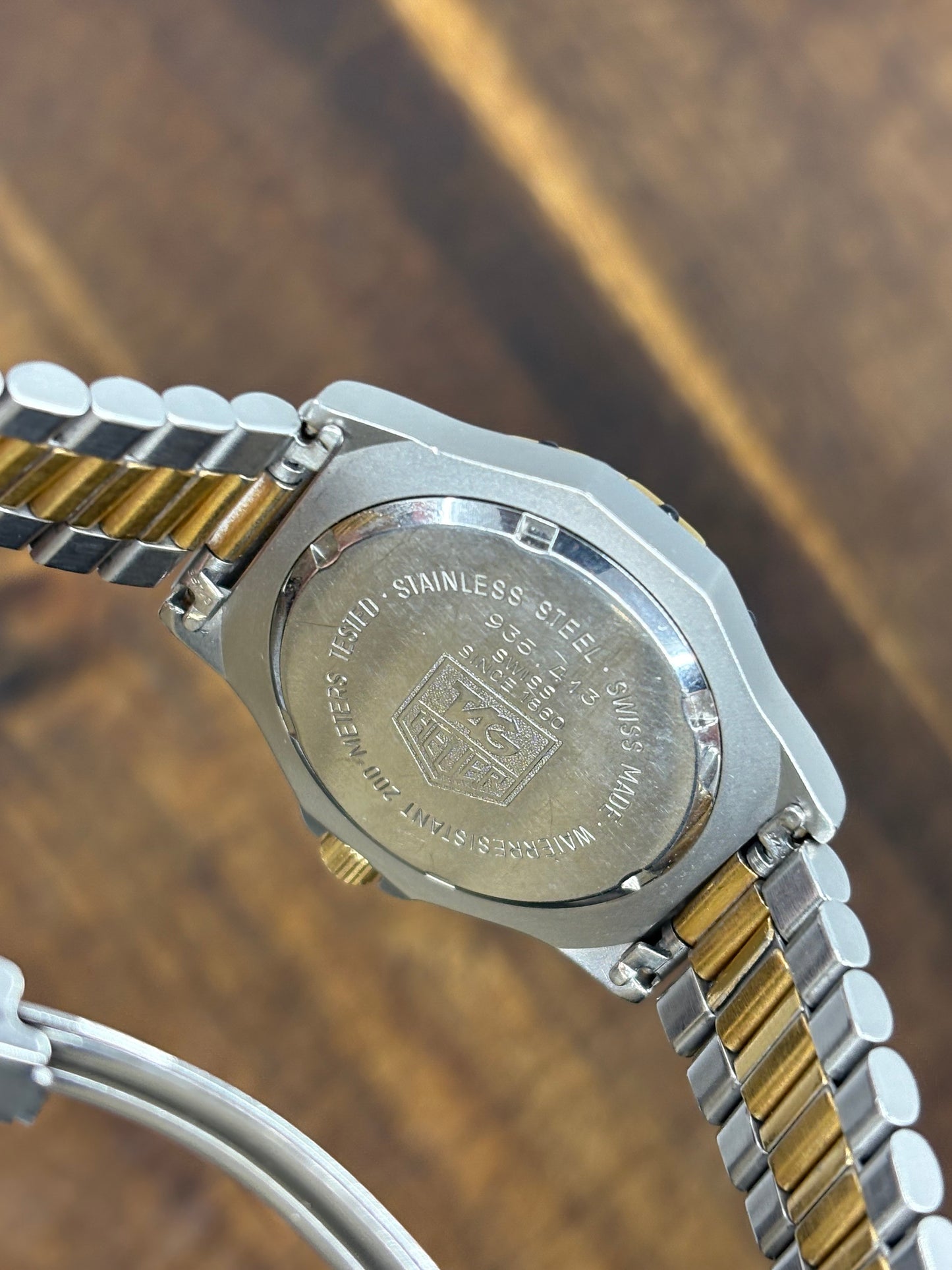 TAG Heuer 3000 Professional Two-Tone Quartz (Gold Dial)