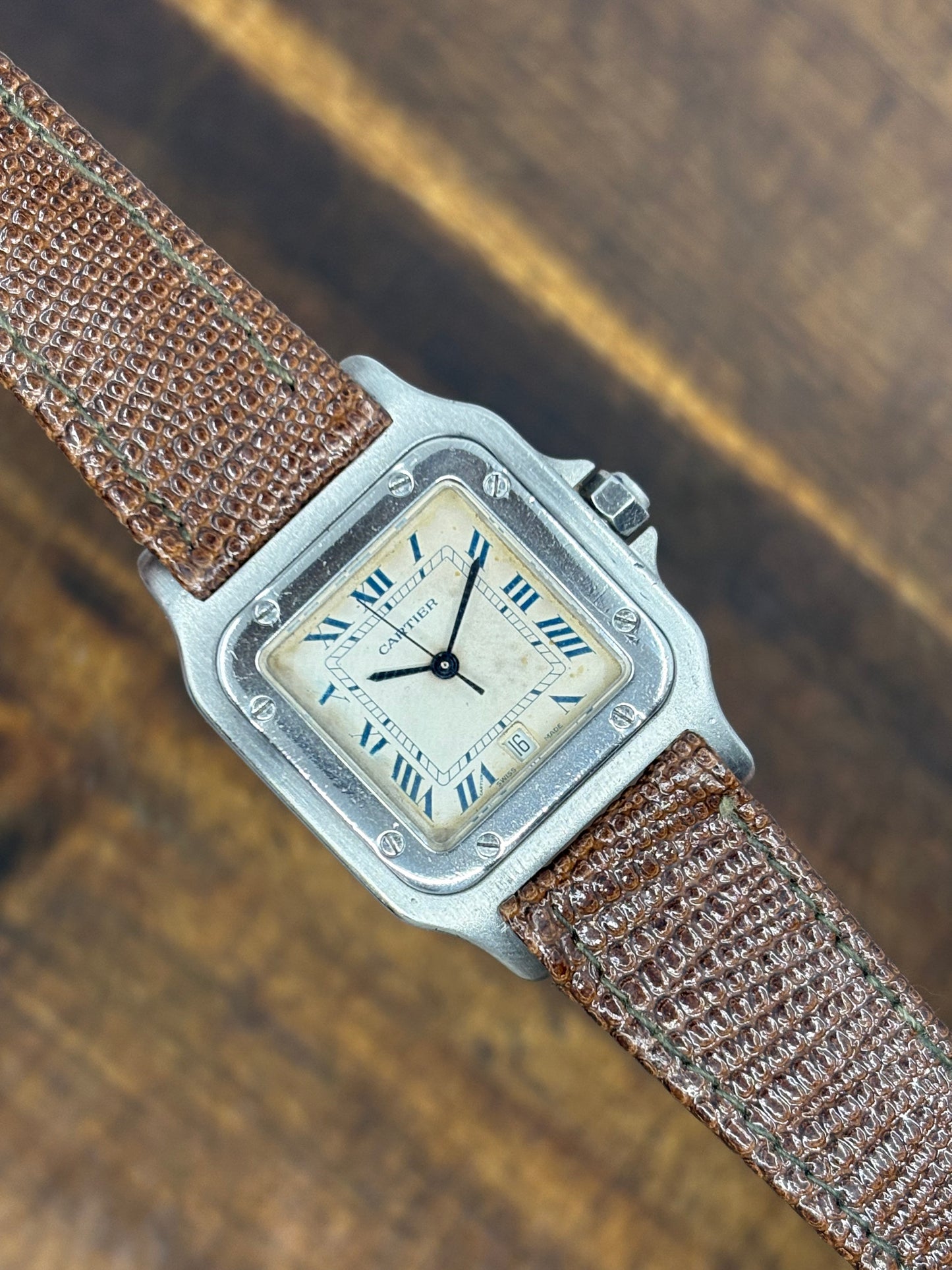 Cartier Santos Galbée – Steel, Roman Dial, Date