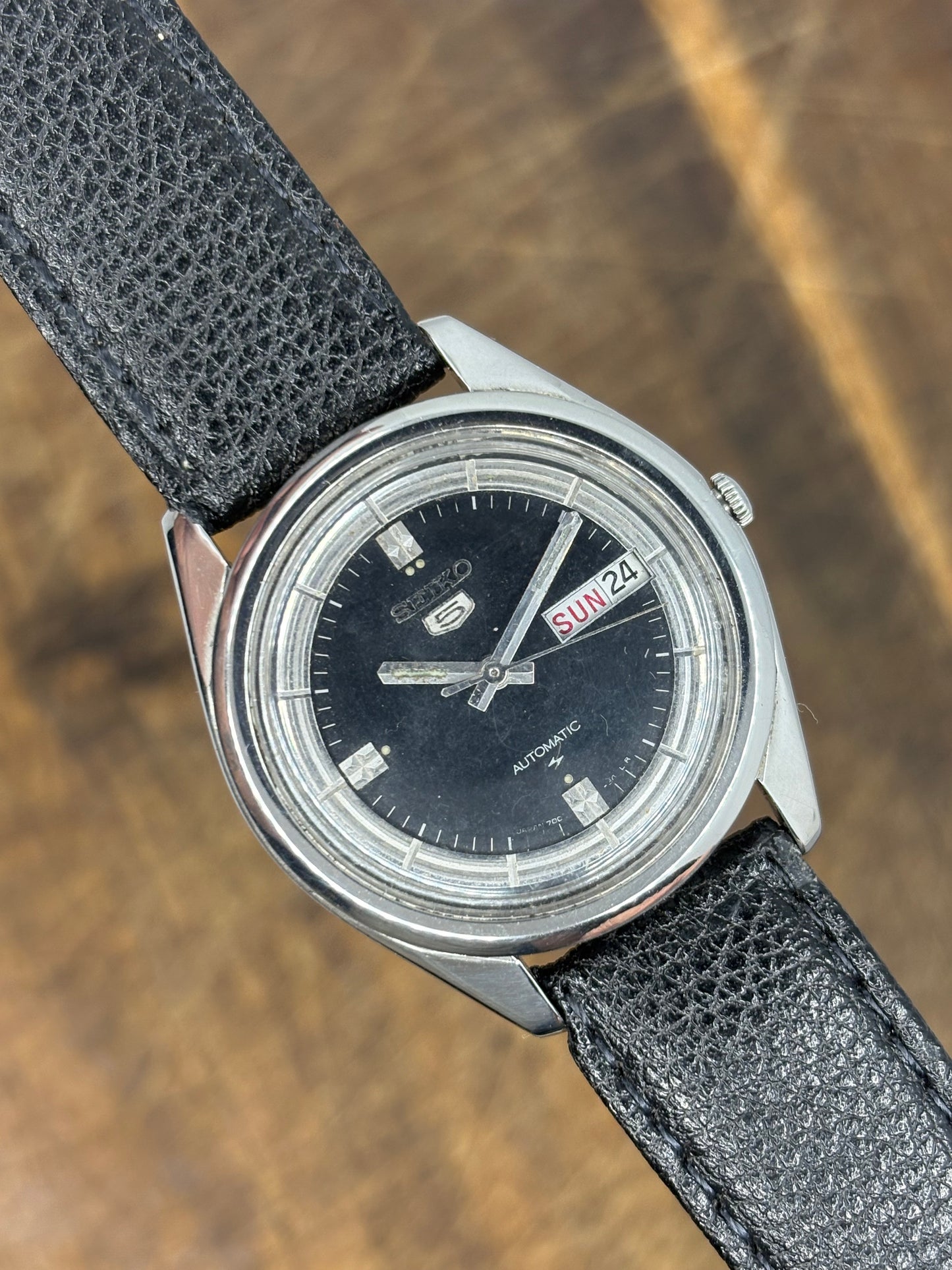 Seiko 5 Automatic – Black Dial – Vintage