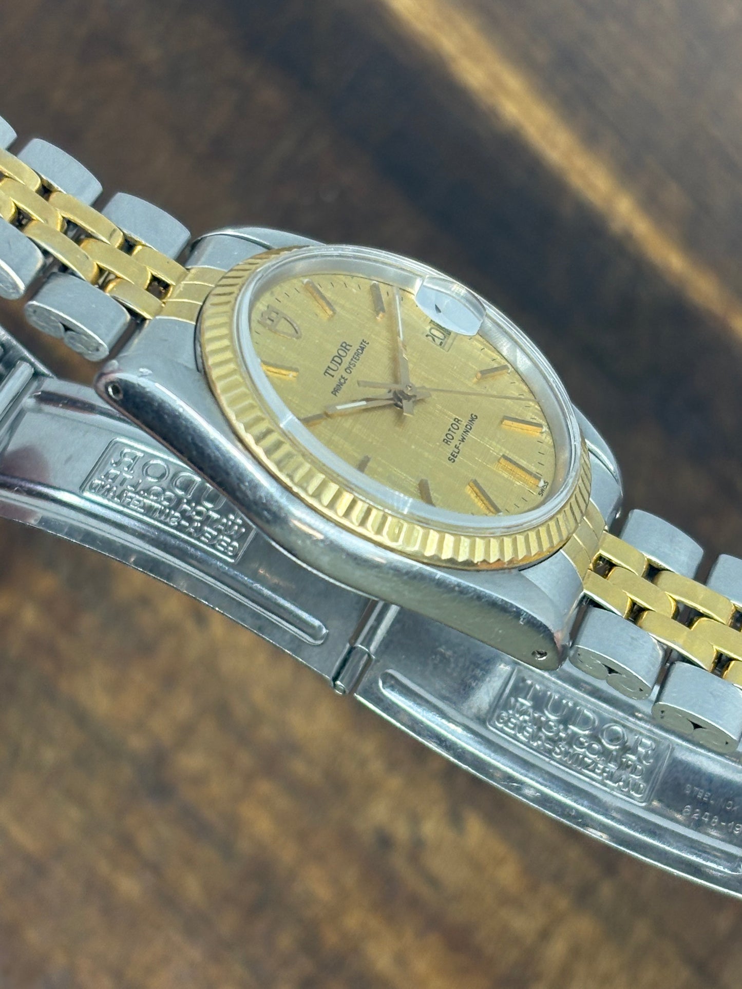 Tudor Prince Oysterdate – Linen Dial – Two-Tone