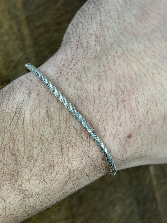Snake bracelet solid silver