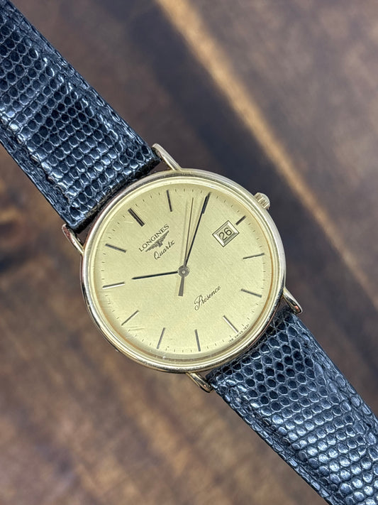 Longines Presence Quartz (Gold Dial)