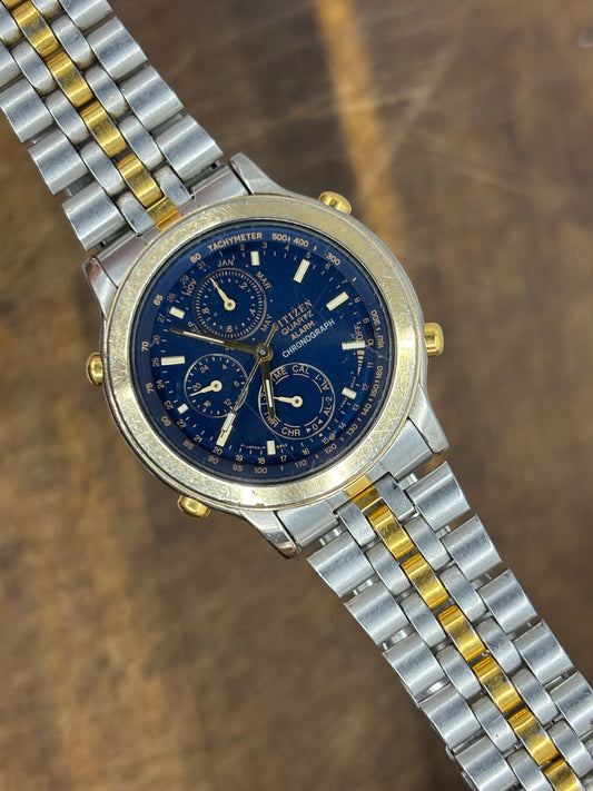 Citizen Quartz Chronograph – Blue Dial