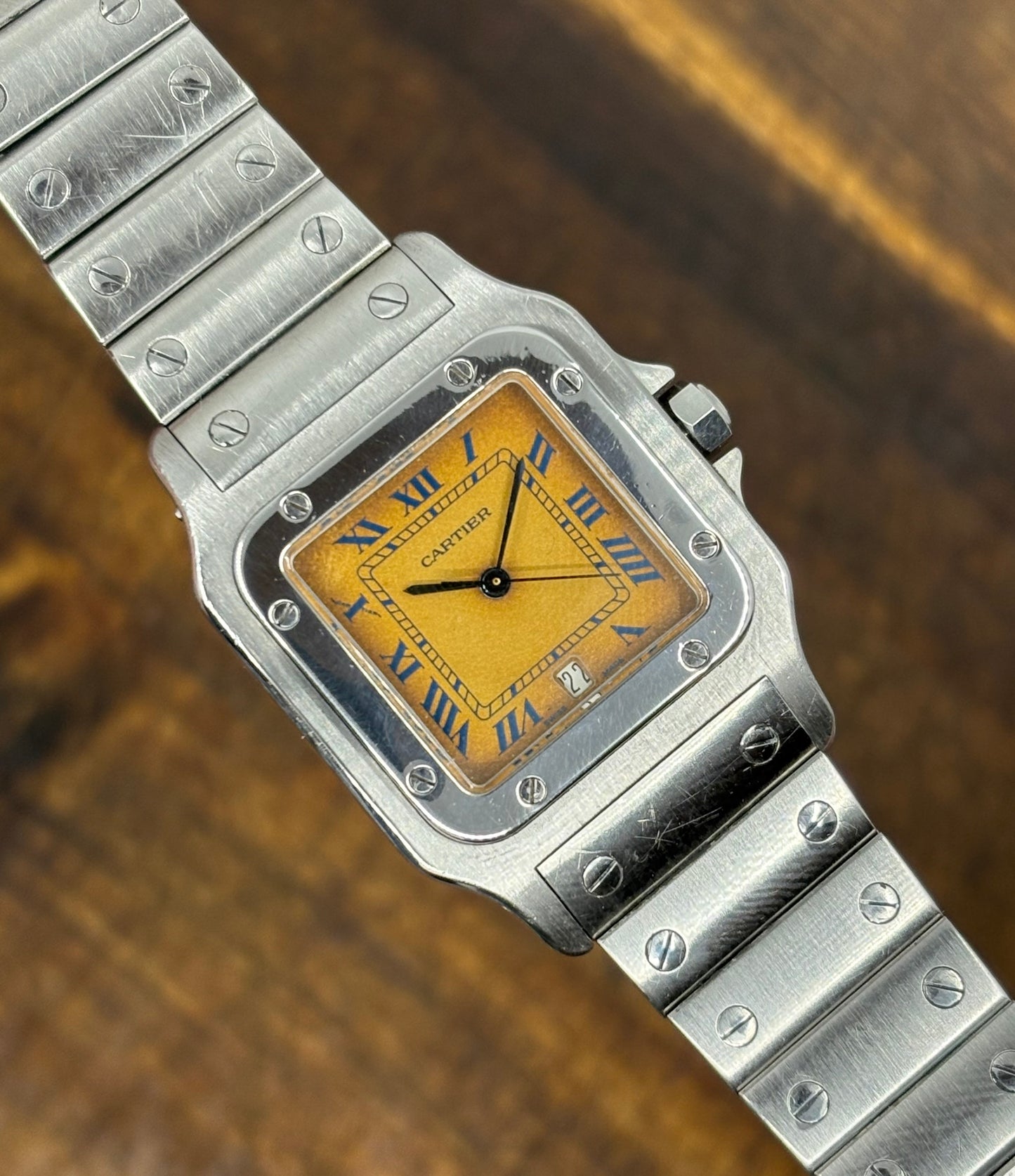 Cartier Santos Galbée Tropical dial