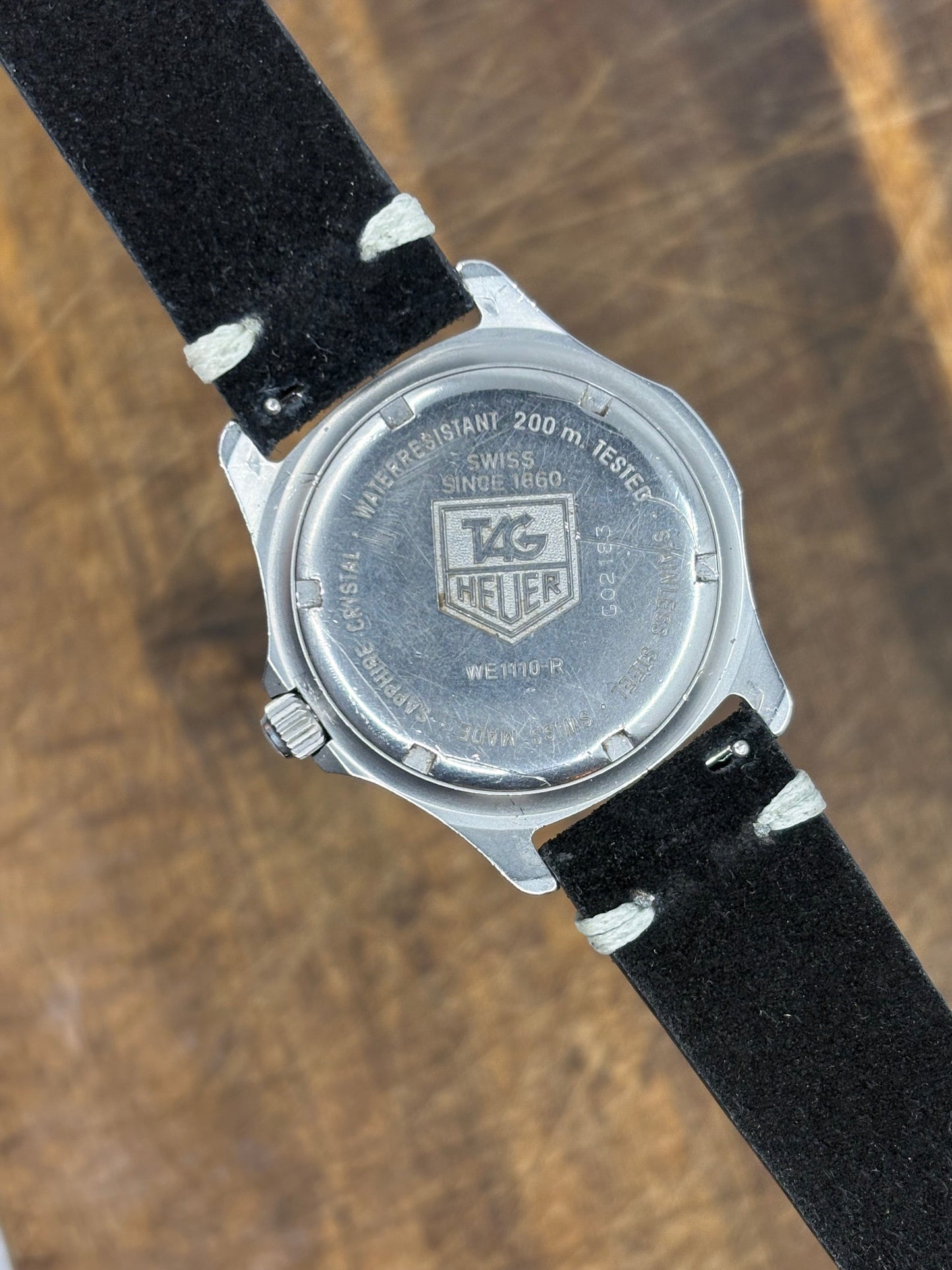 TAG Heuer 2000 Professional Diver 200m Quartz Watch Black Dial Vintage Men’s Swiss