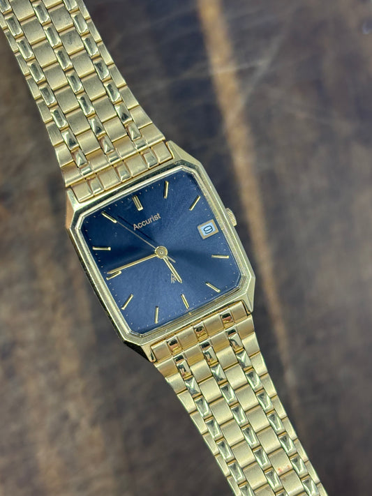 Accurist Quartz – Blue Sunburst Dial