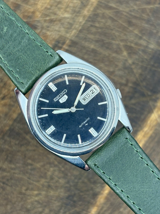 Seiko 5 Automatic (Blue Dial, Green Strap)
