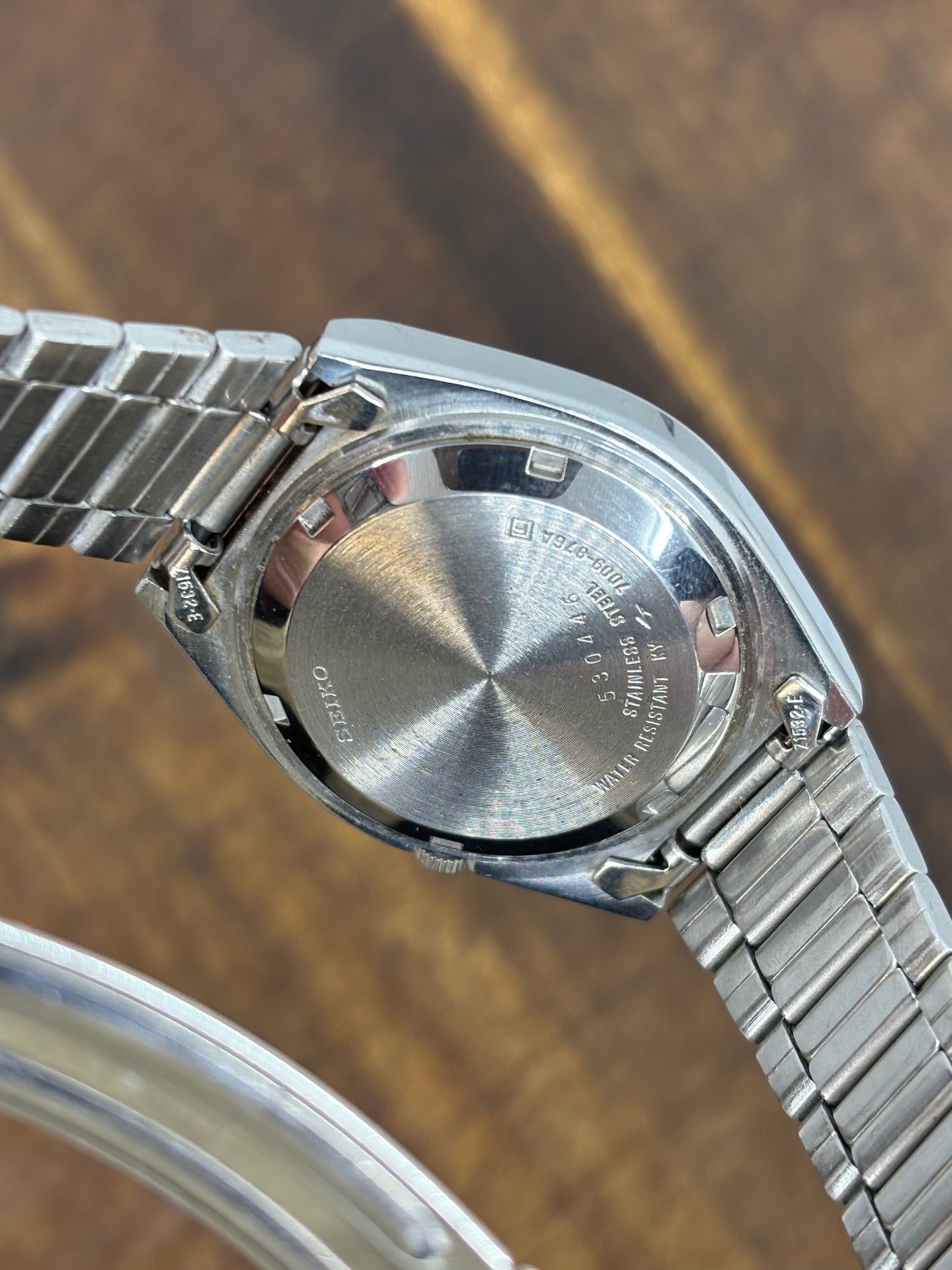 Seiko 5 Automatic (Textured Dial, Gold Accents)