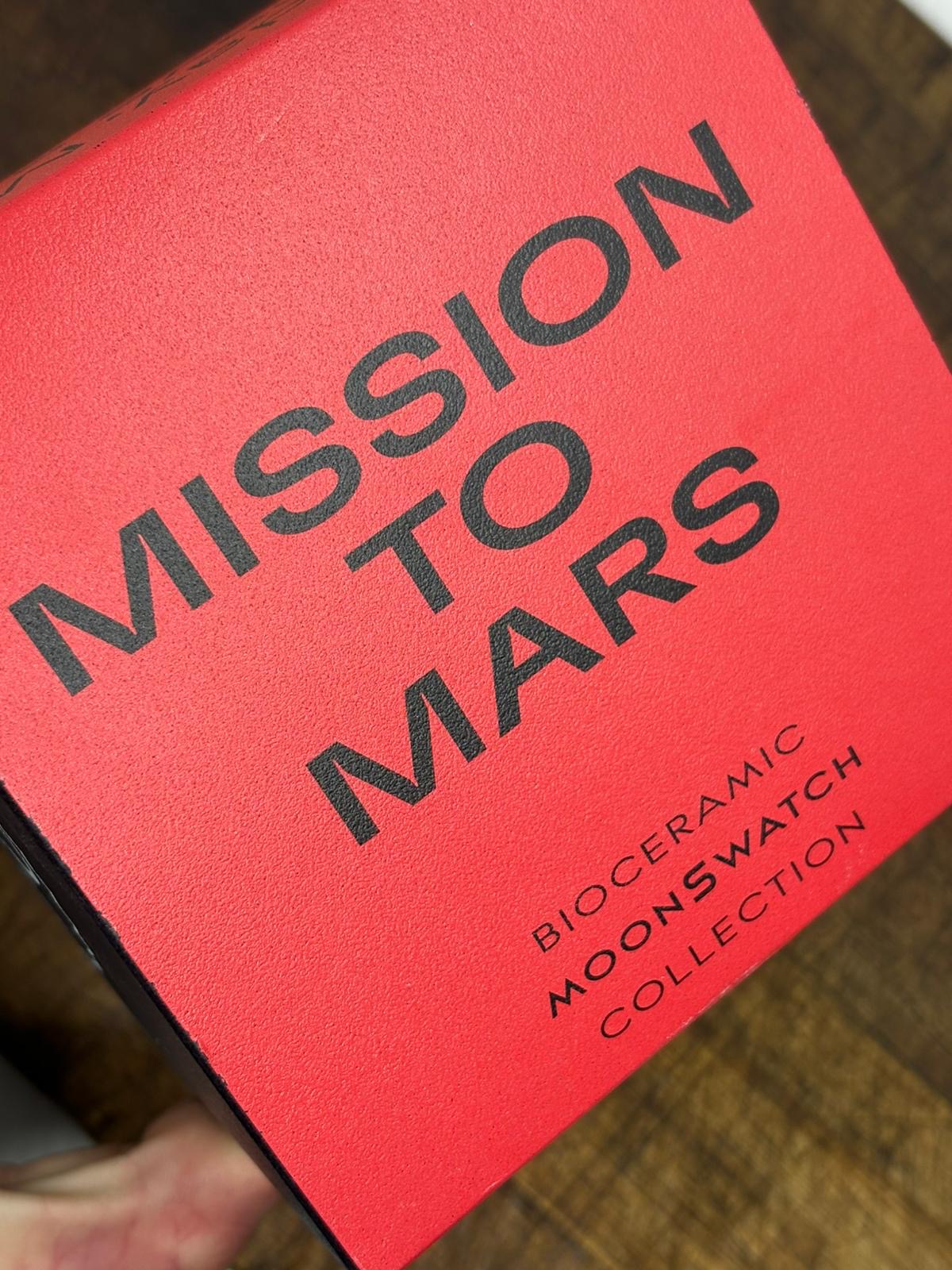 OMEGA x SWATCH MoonSwatch “Mission to Mars” – Red Bioceramic, White Dial