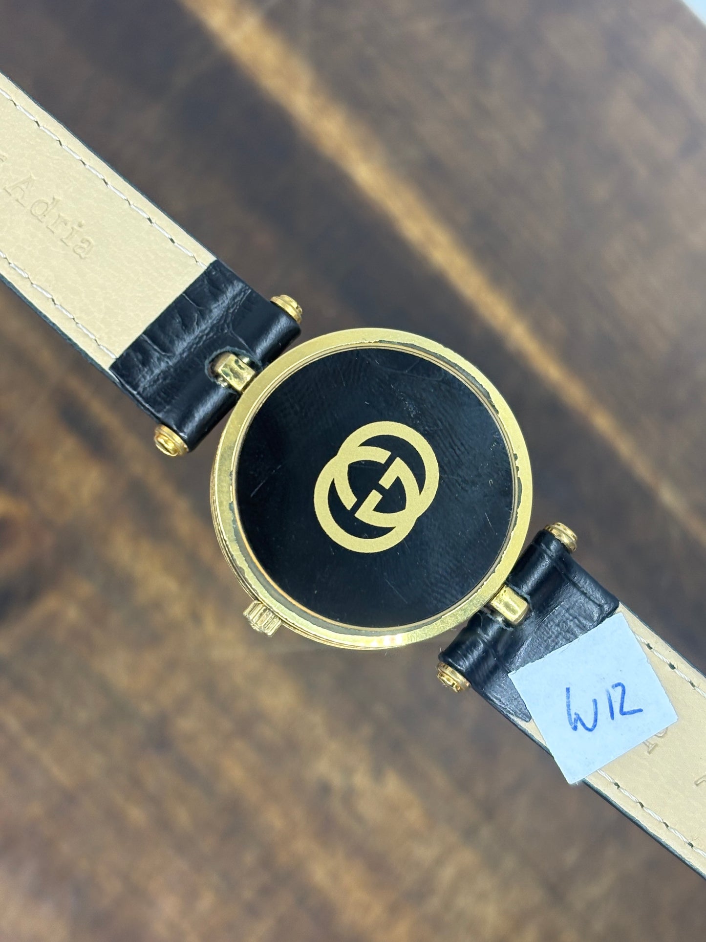 Vintage Gucci Black Dial Quartz Watch
