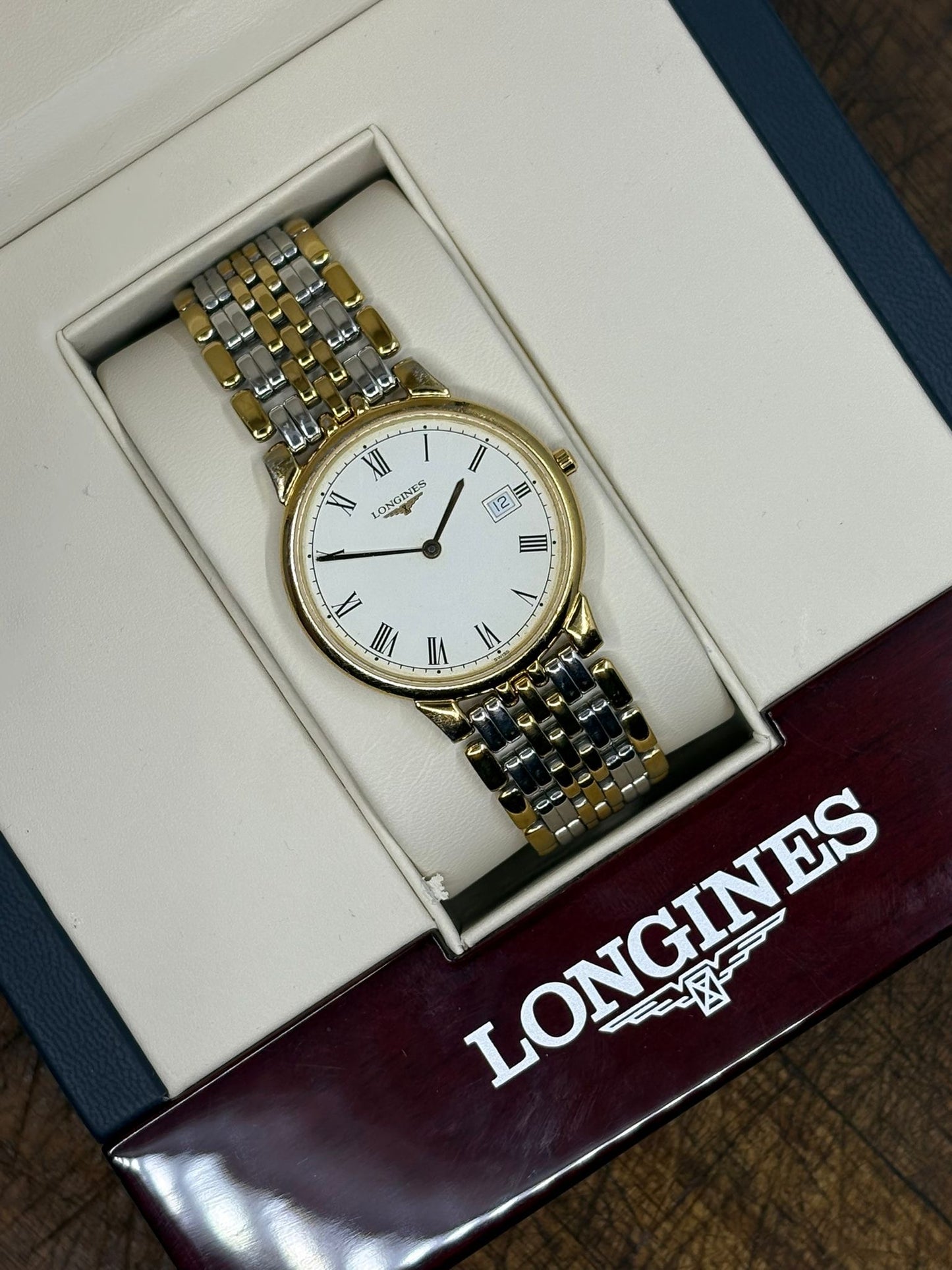 Vintage Longines Quartz Dress Watch – Roman Dial
