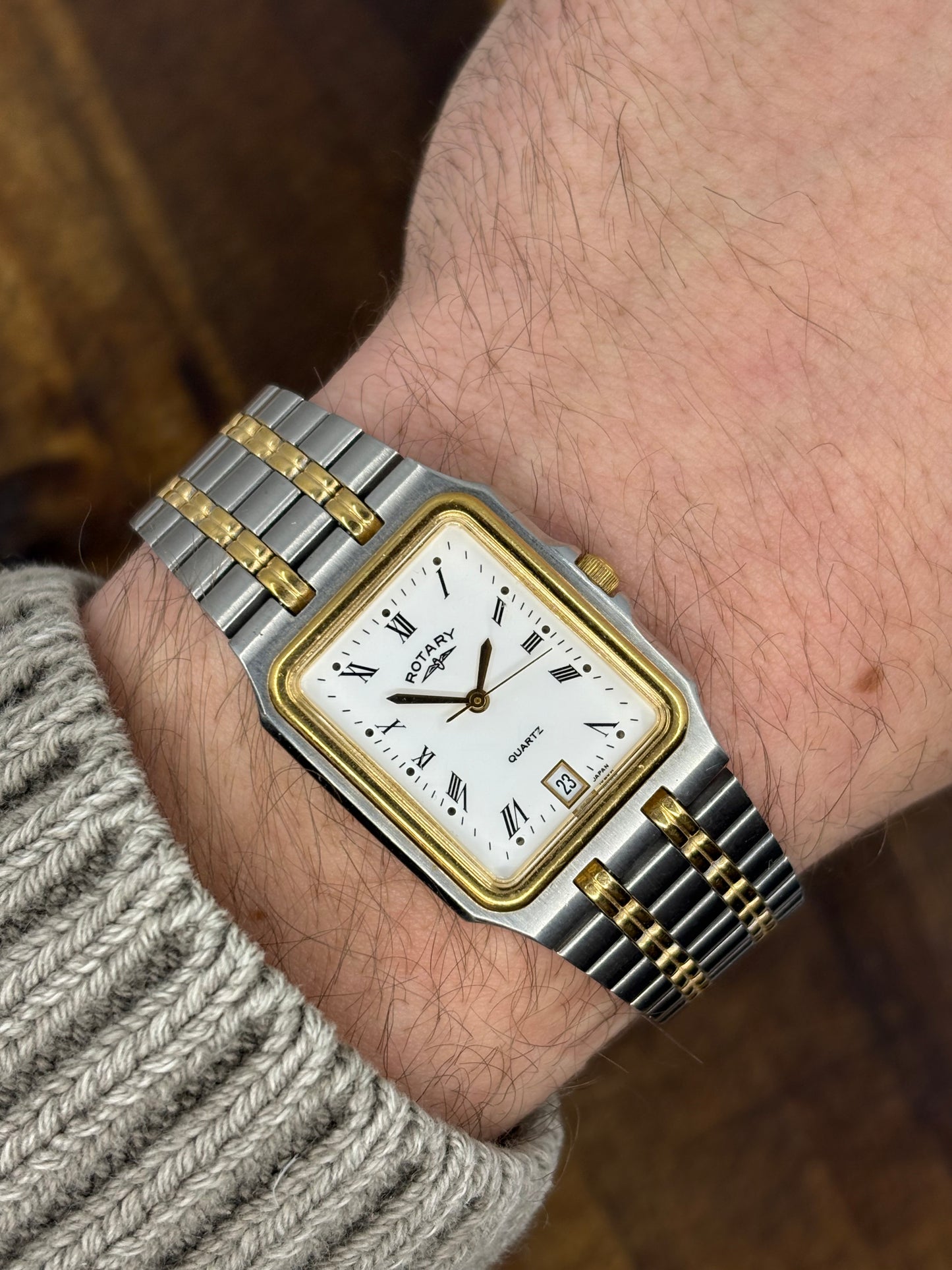 Rotary Quartz Dress Watch – Two-Tone (Box & Papers)