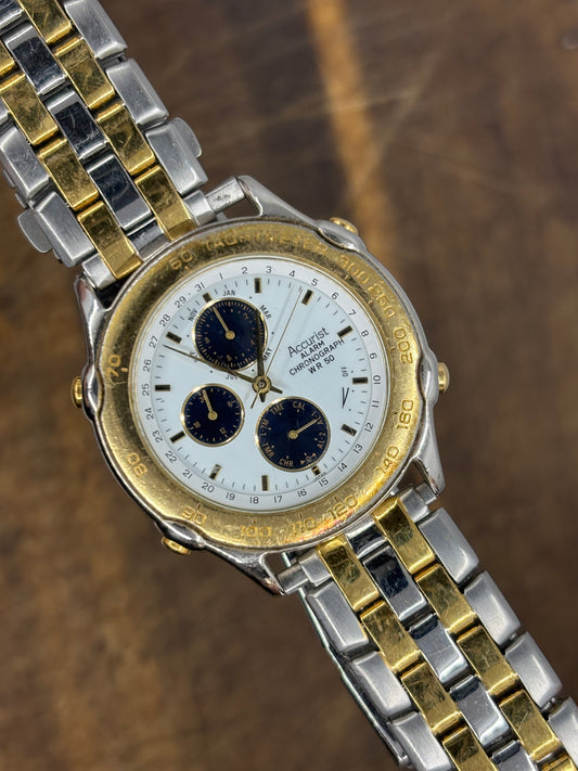Accurist Alarm Chronograph – White Dial