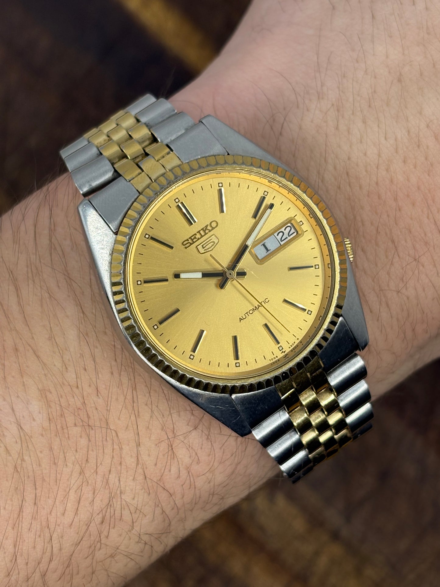 Seiko 5 Automatic Two-Tone Day-Date