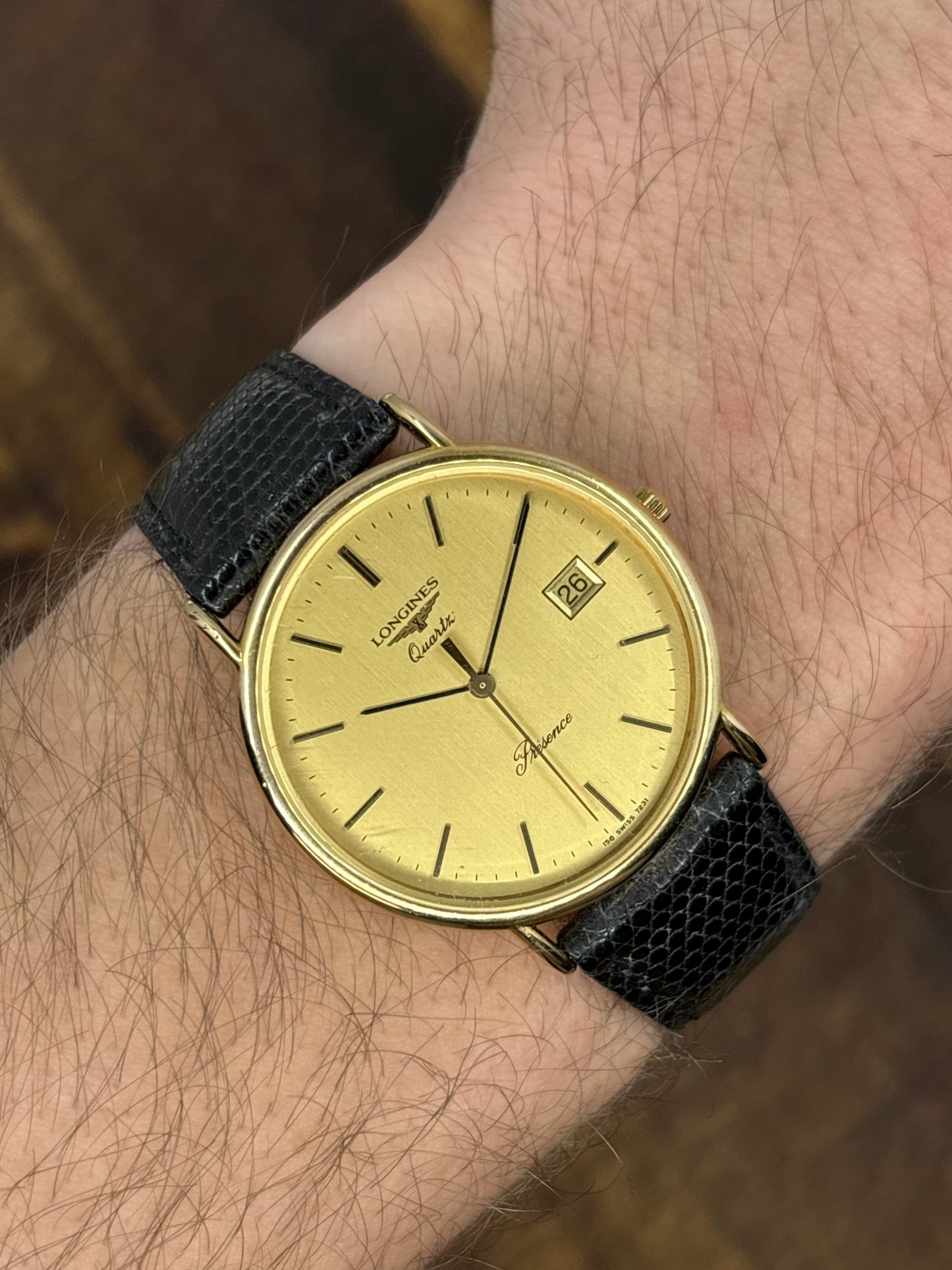 Longines Presence Quartz (Gold Dial)