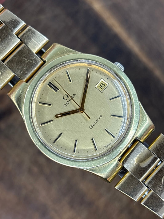 Omega Genève Gold-Tone – Date Display